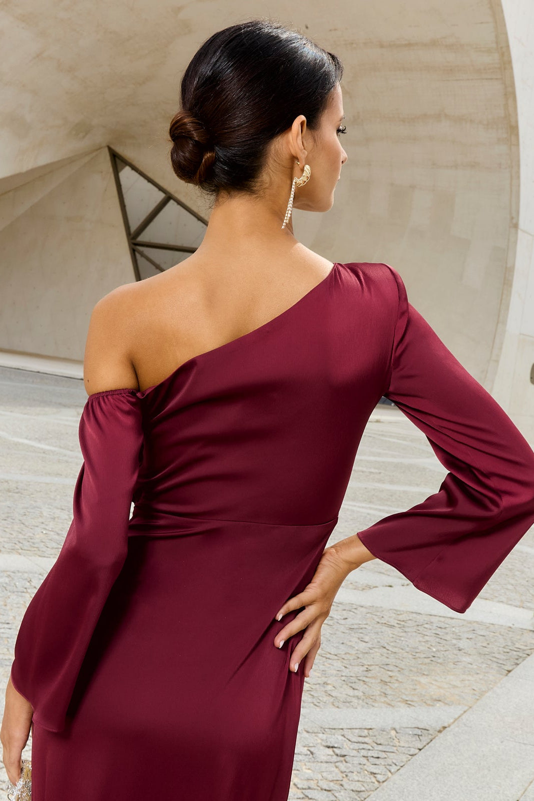 Vestido Siracusa Burdeos