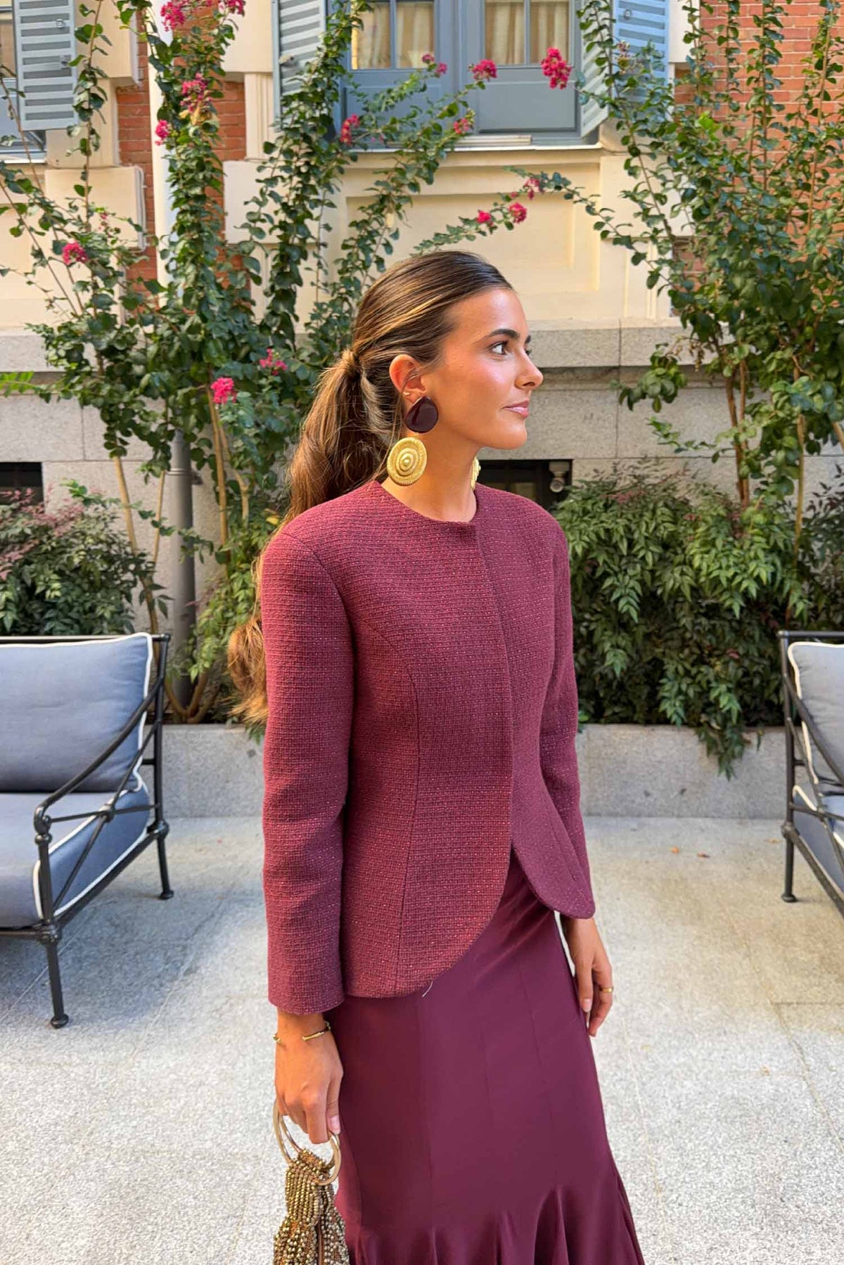Blazer Bianca Granate