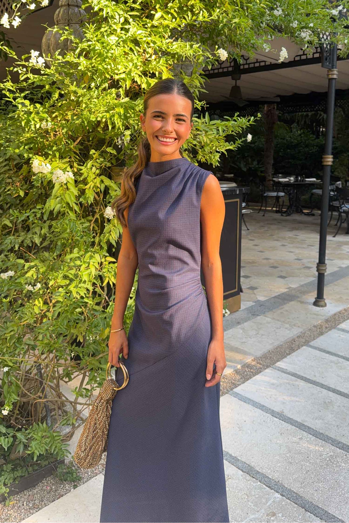 Vestido Camila Oxford Morado