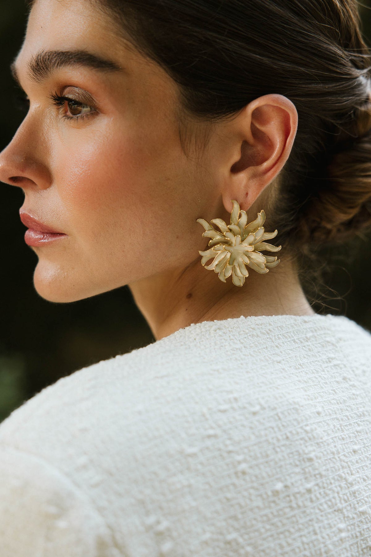 Pendientes Anubis Blanco