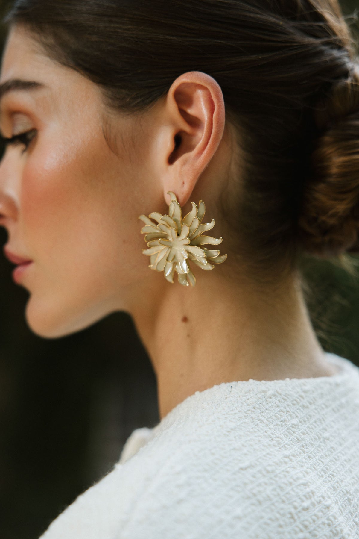 Pendientes Anubis Blanco
