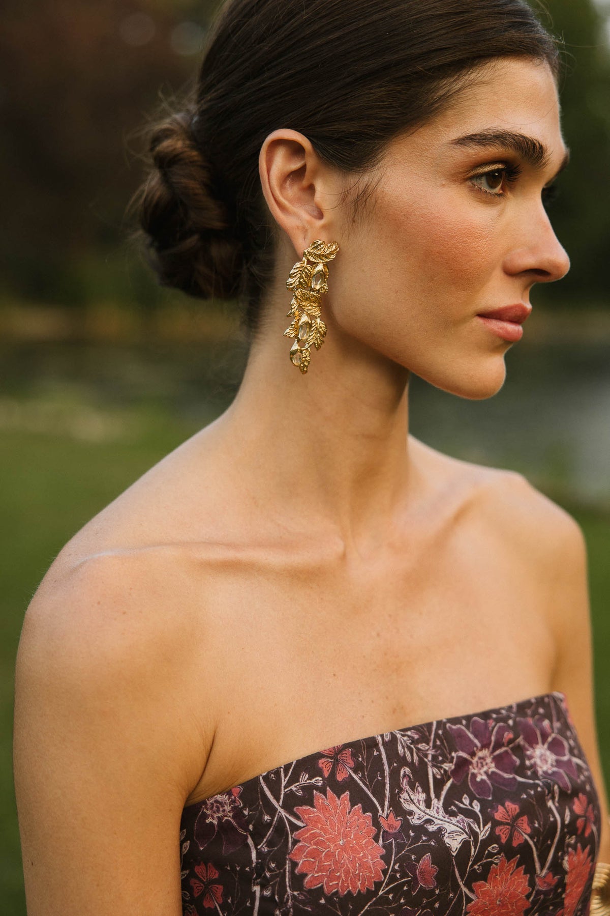 Boucles d'oreilles Selene Doré