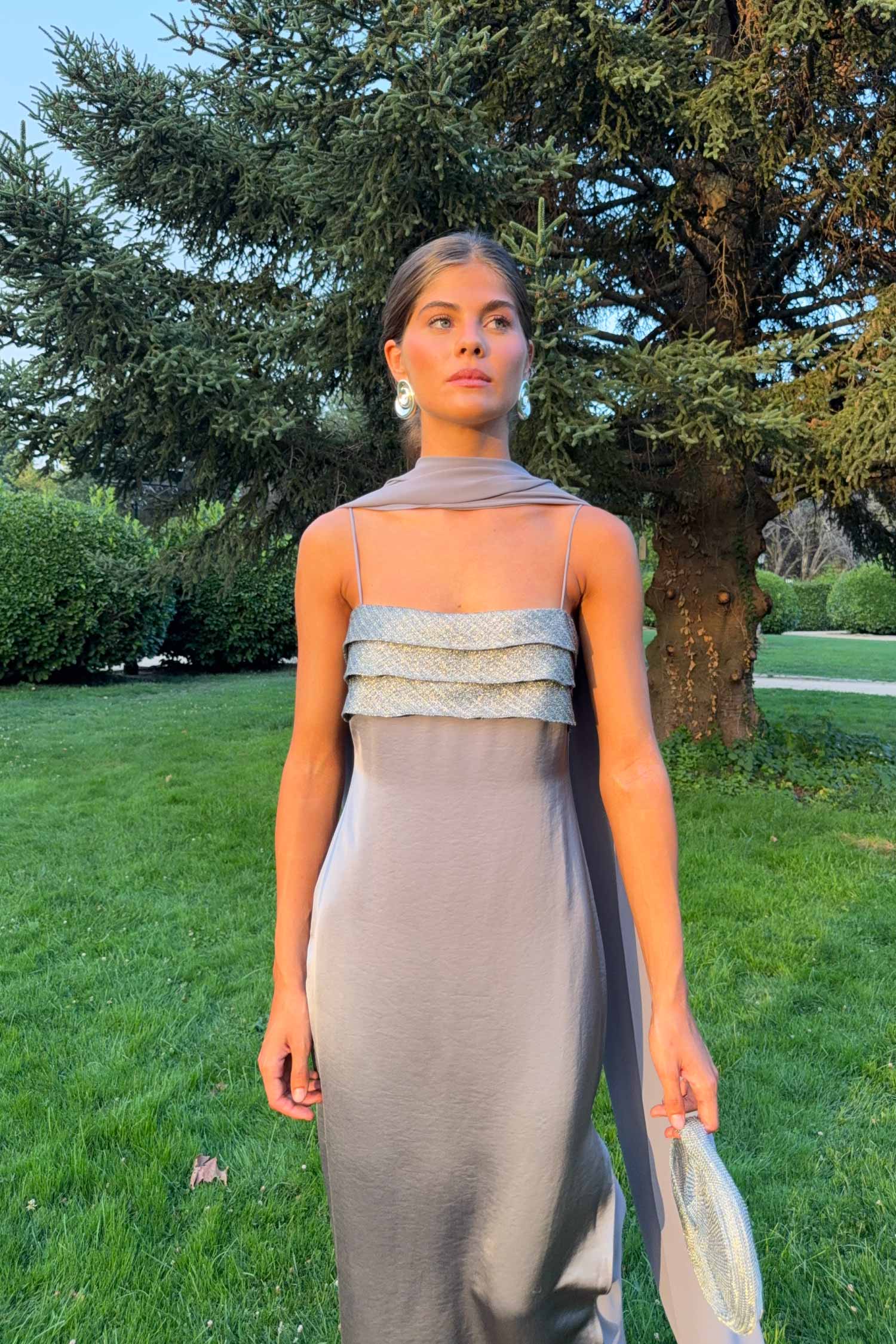 Vestido Keira Aço