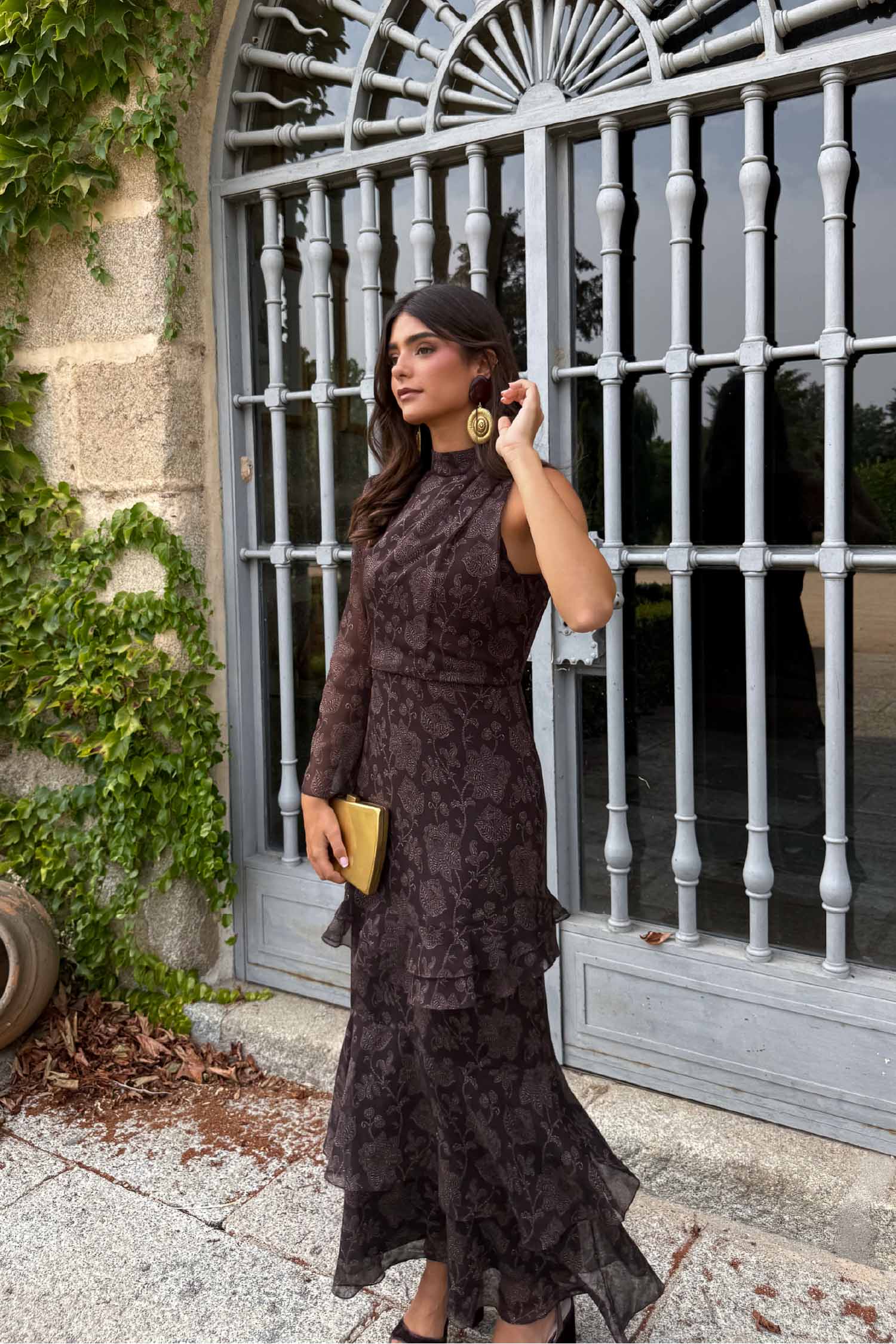 Vestido Iris Dahlia Chocolate