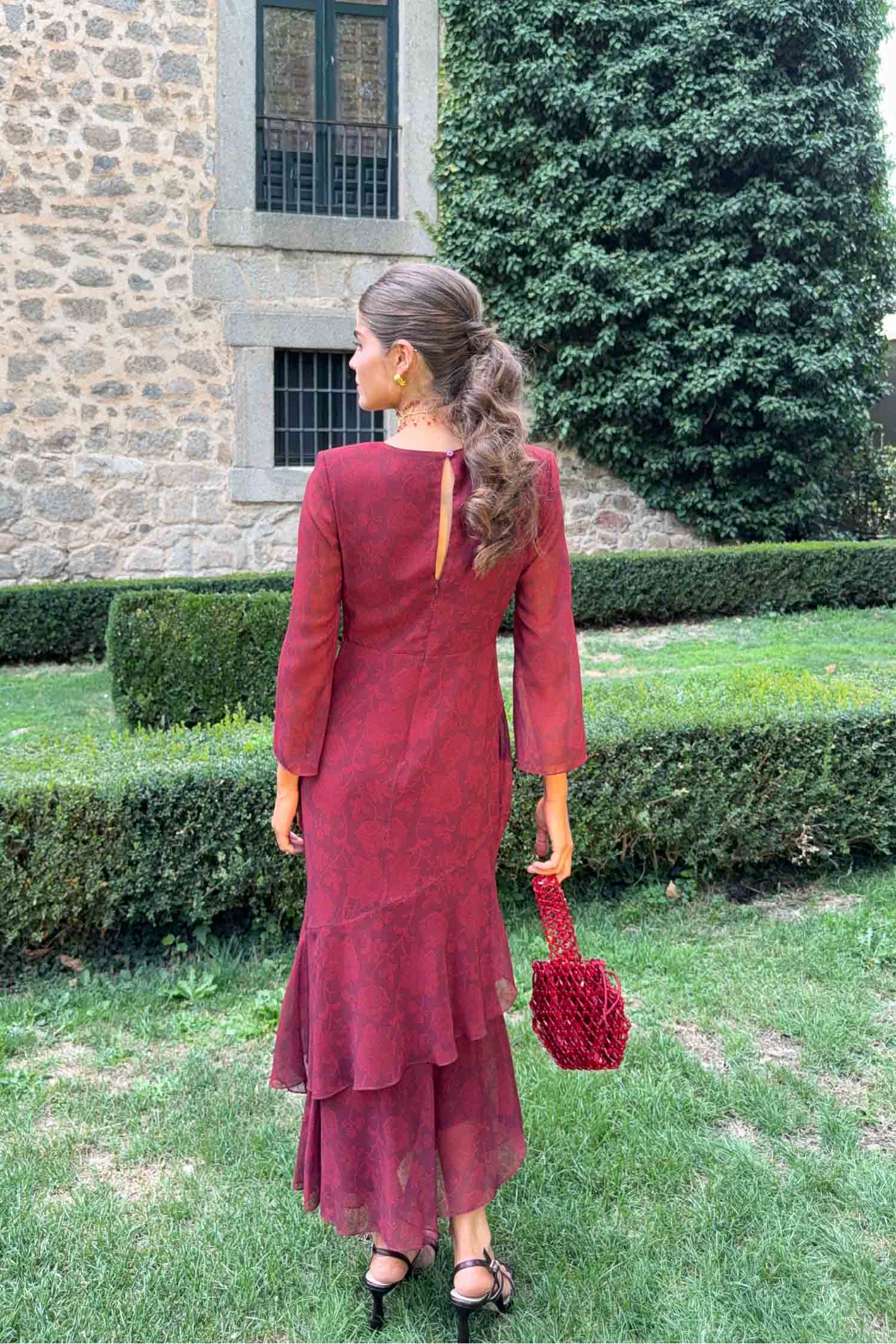 Vestido Jane Dahlia Granate
