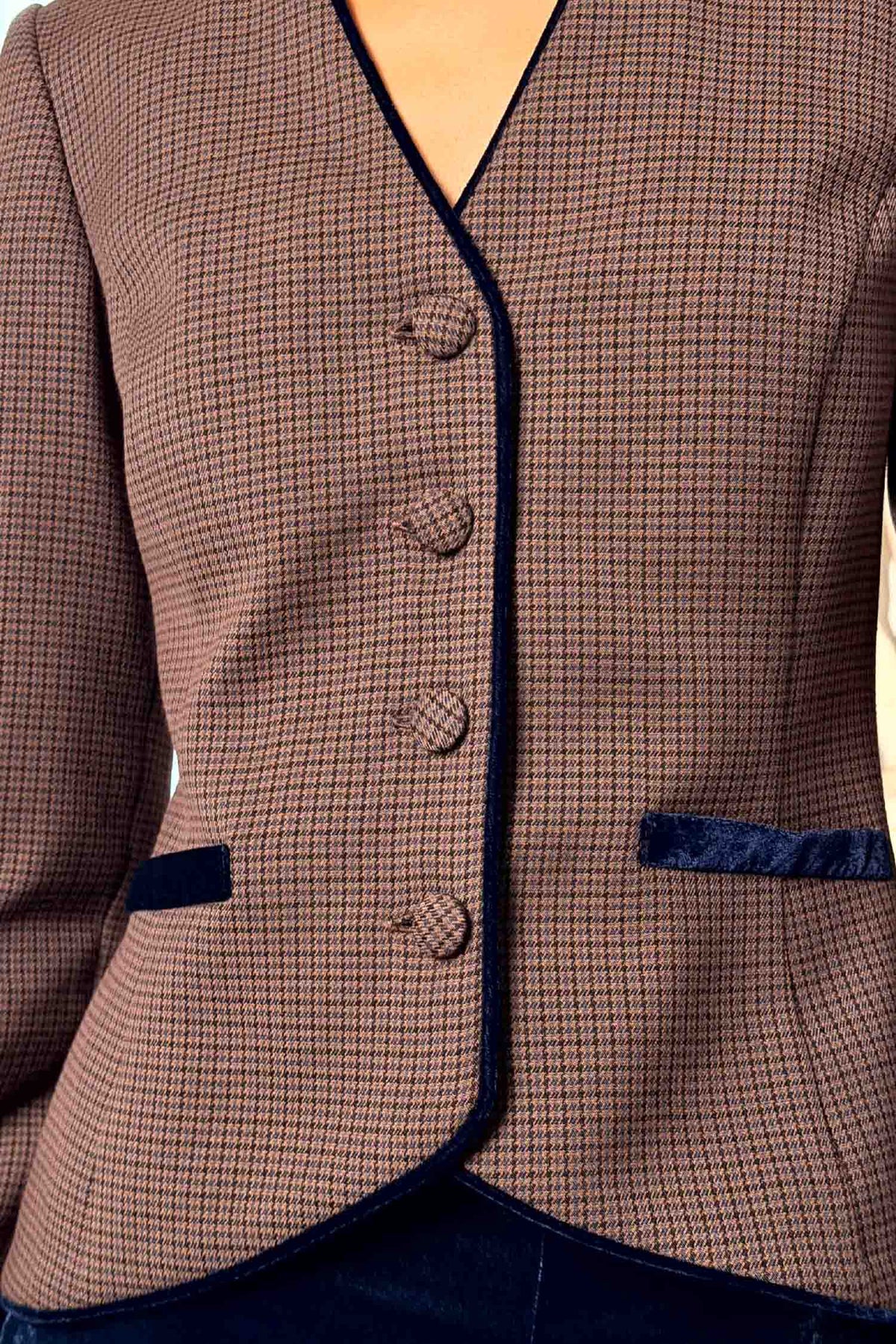 Blazer Ludovica Oxford Marino