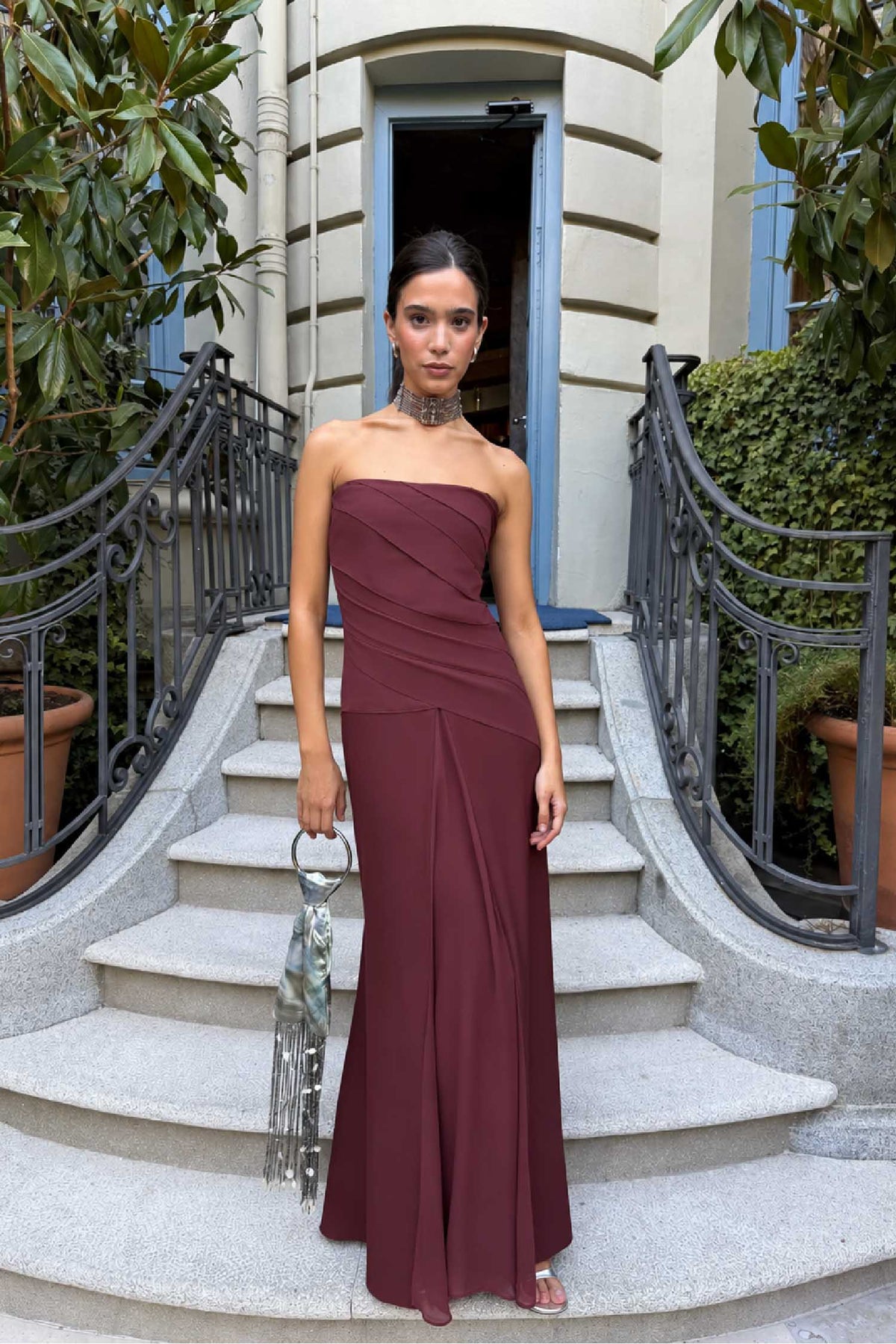 Vestido Leandra Marrón