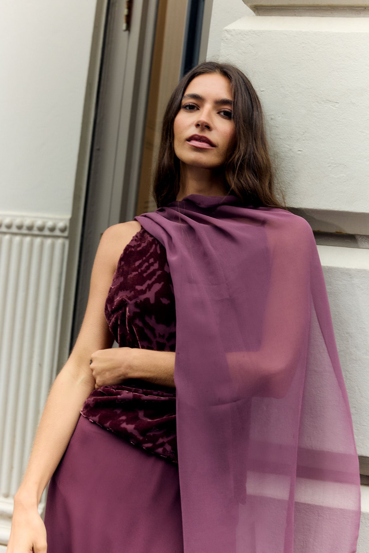 Tosca Purple Shawl
