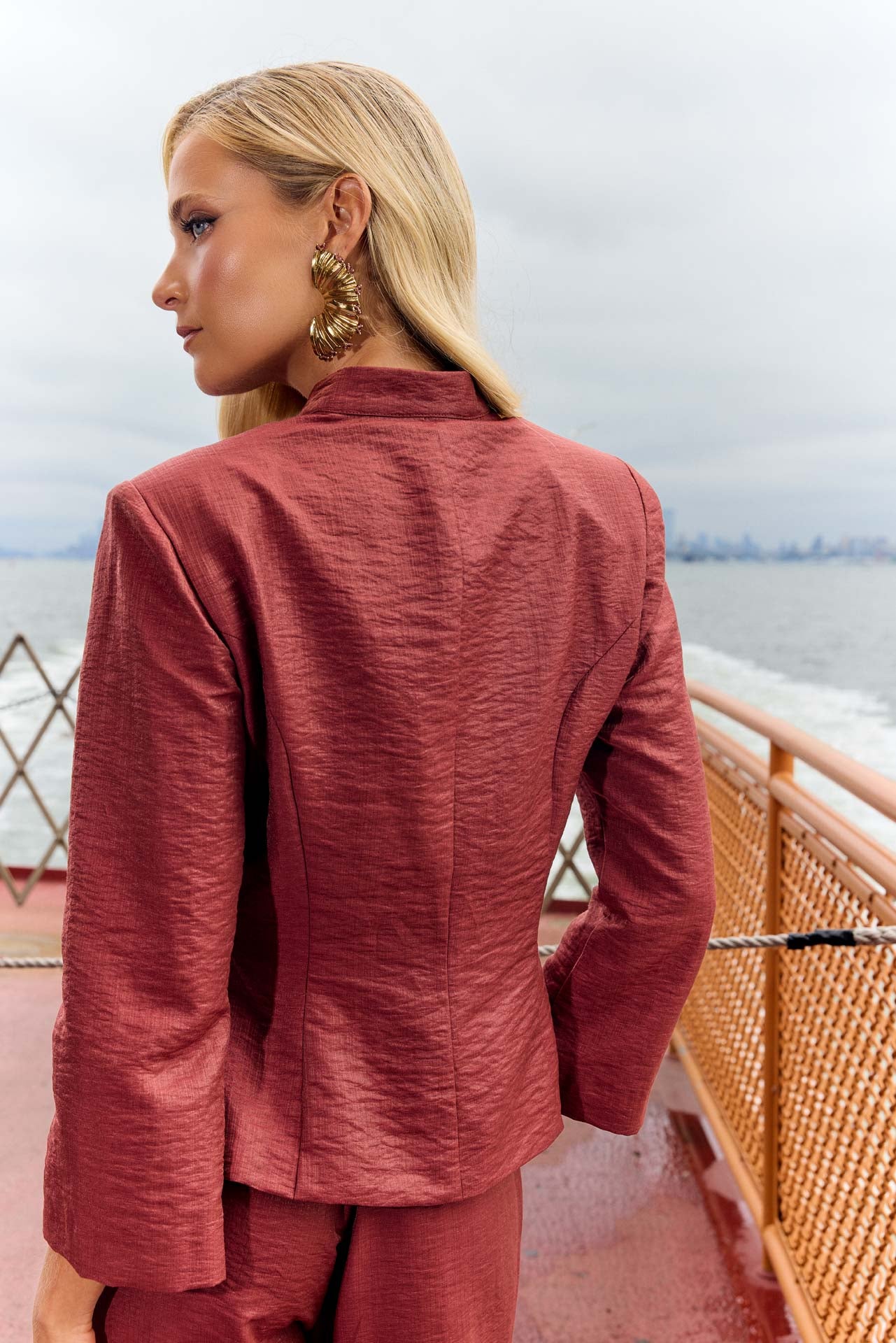 Charlotte Terracotta Blazer