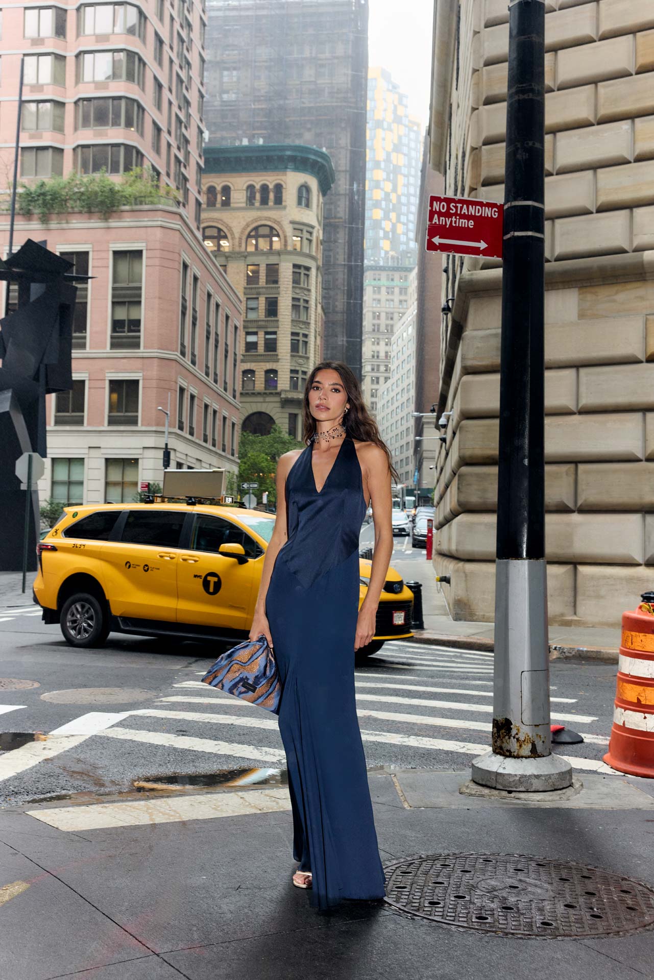 Samantha Navy Dress