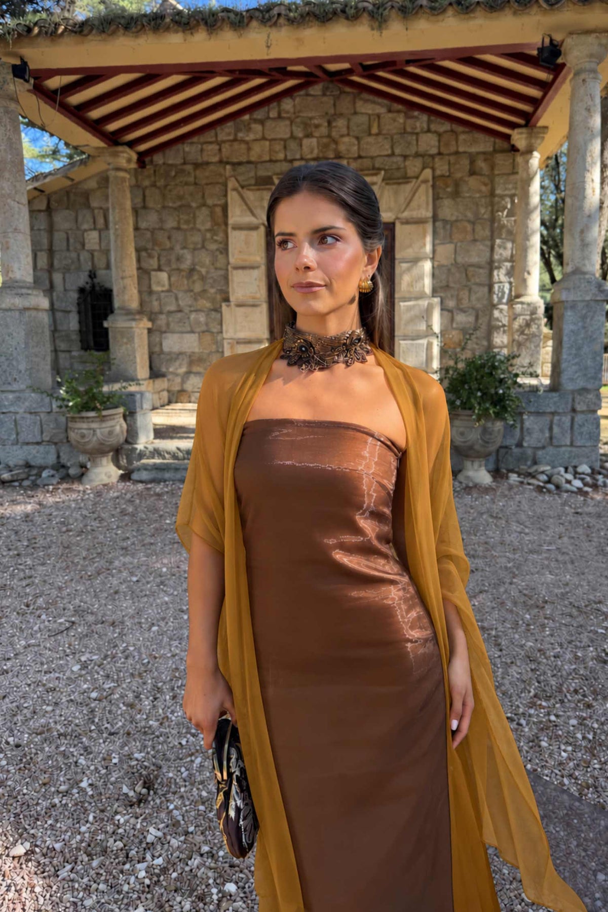 Scialle Tosca Mostaza