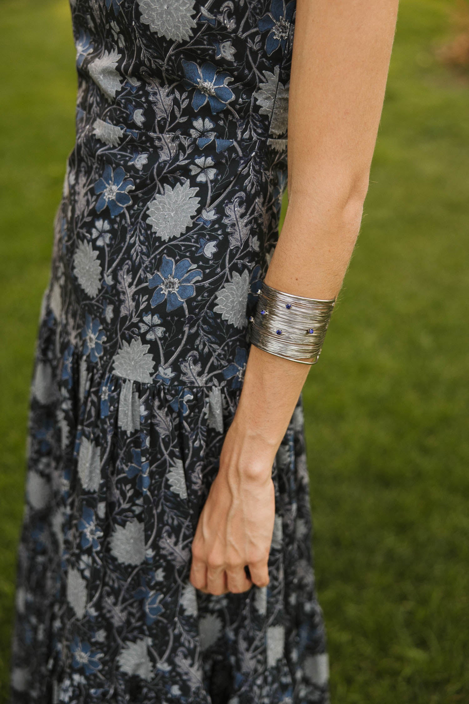 Vestido Carlota Verbena Azul Oscuro