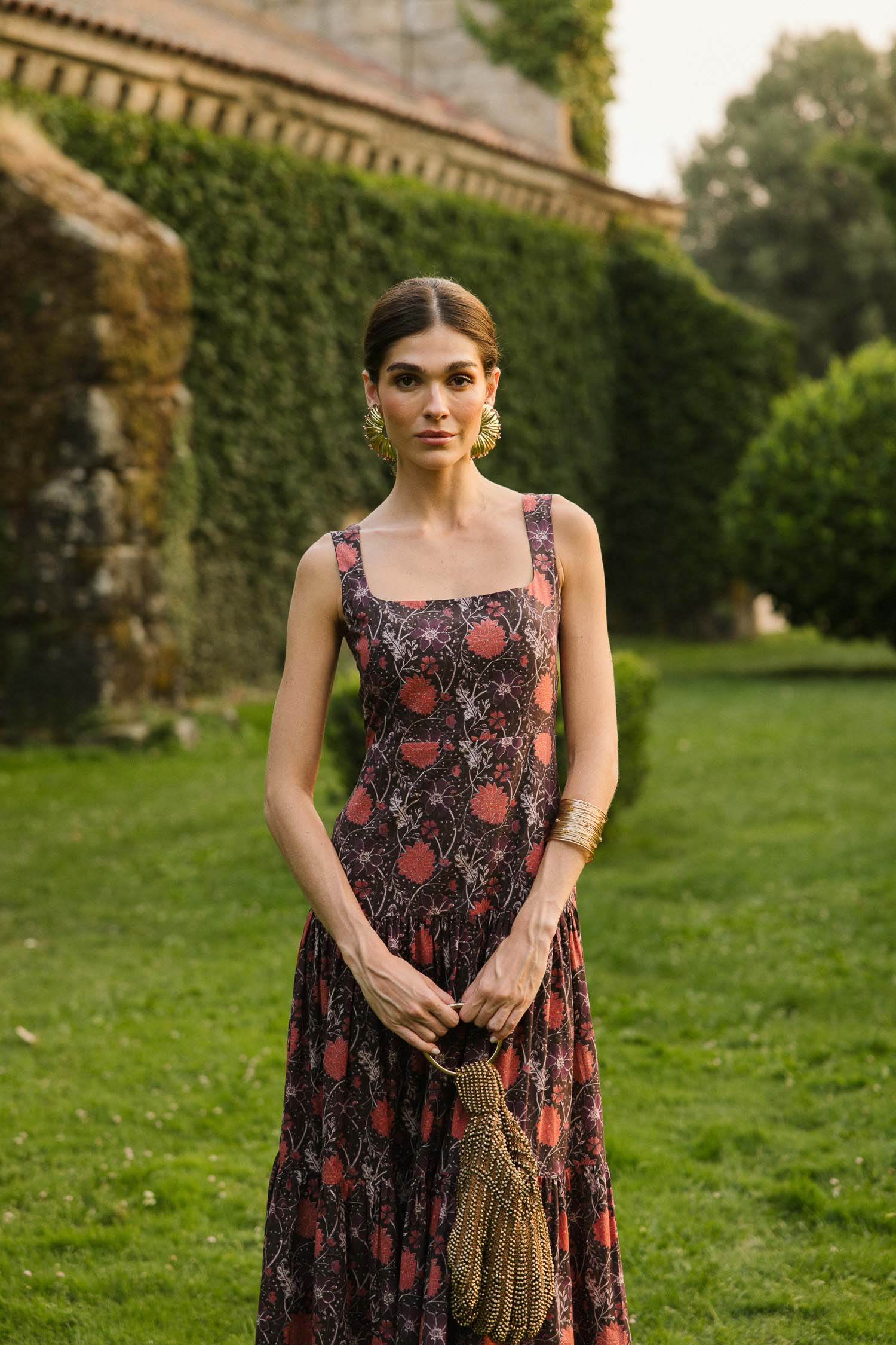 Vestido Carlota Verbena Marrón