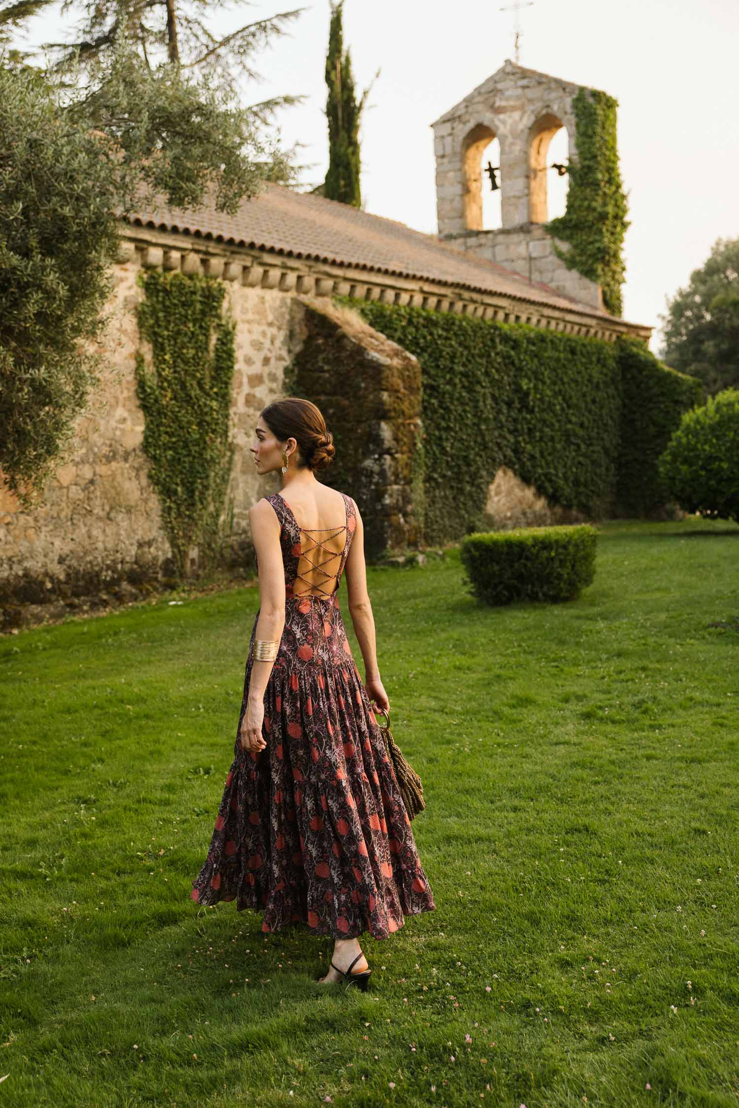 Vestido Carlota Verbena Marrón