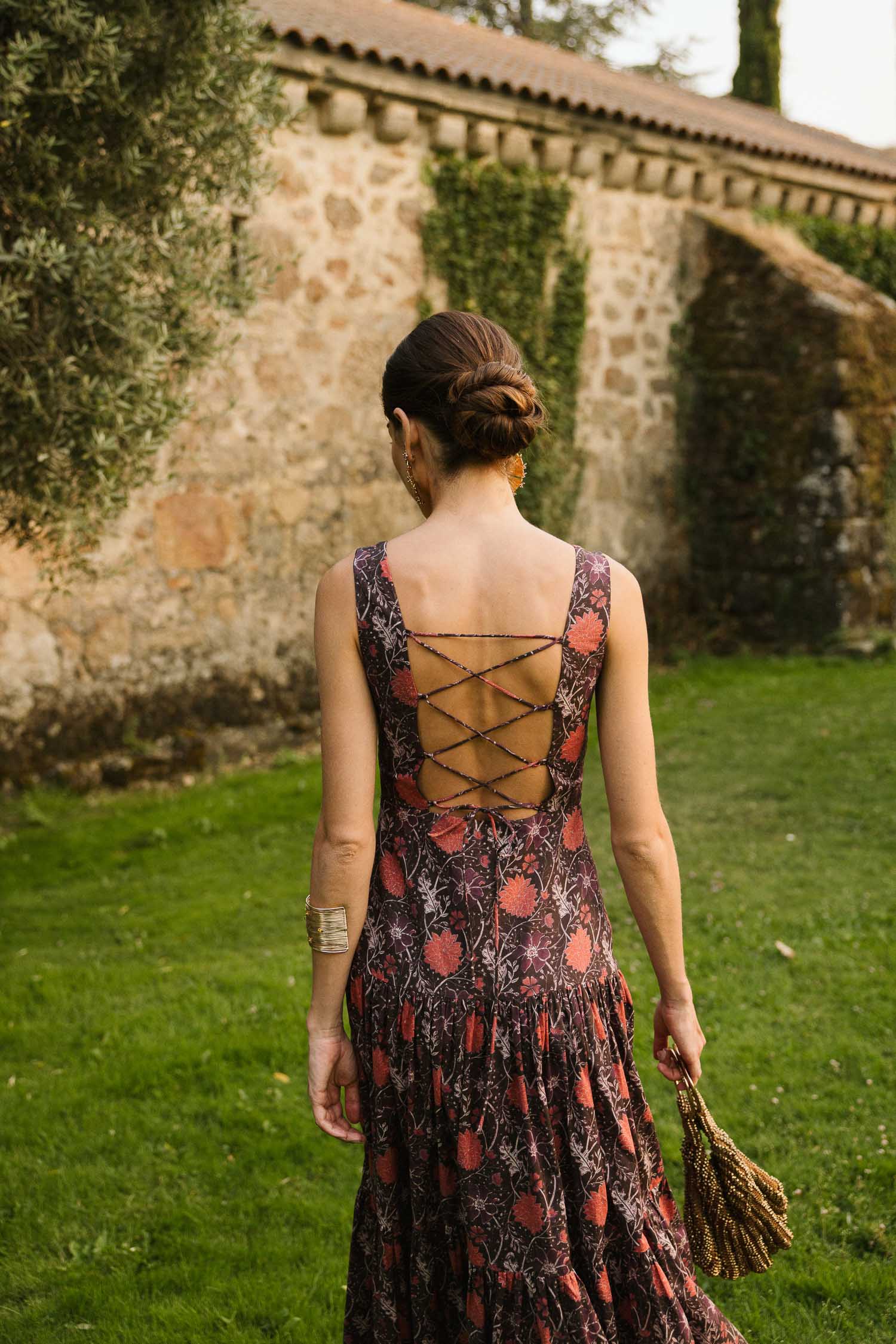 Vestido Carlota Verbena Marrón