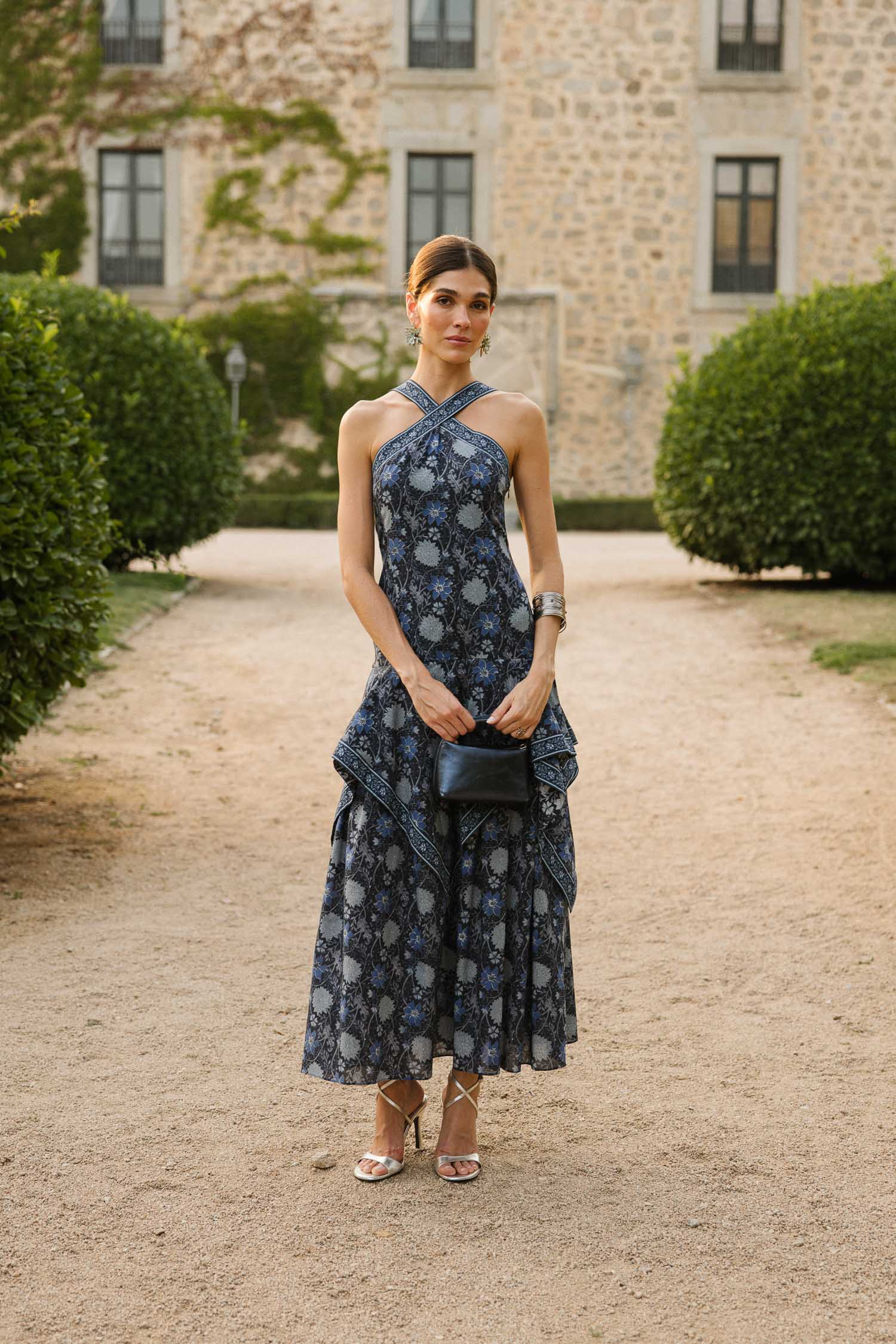 Vestido Jimena Verbena Azul Oscuro