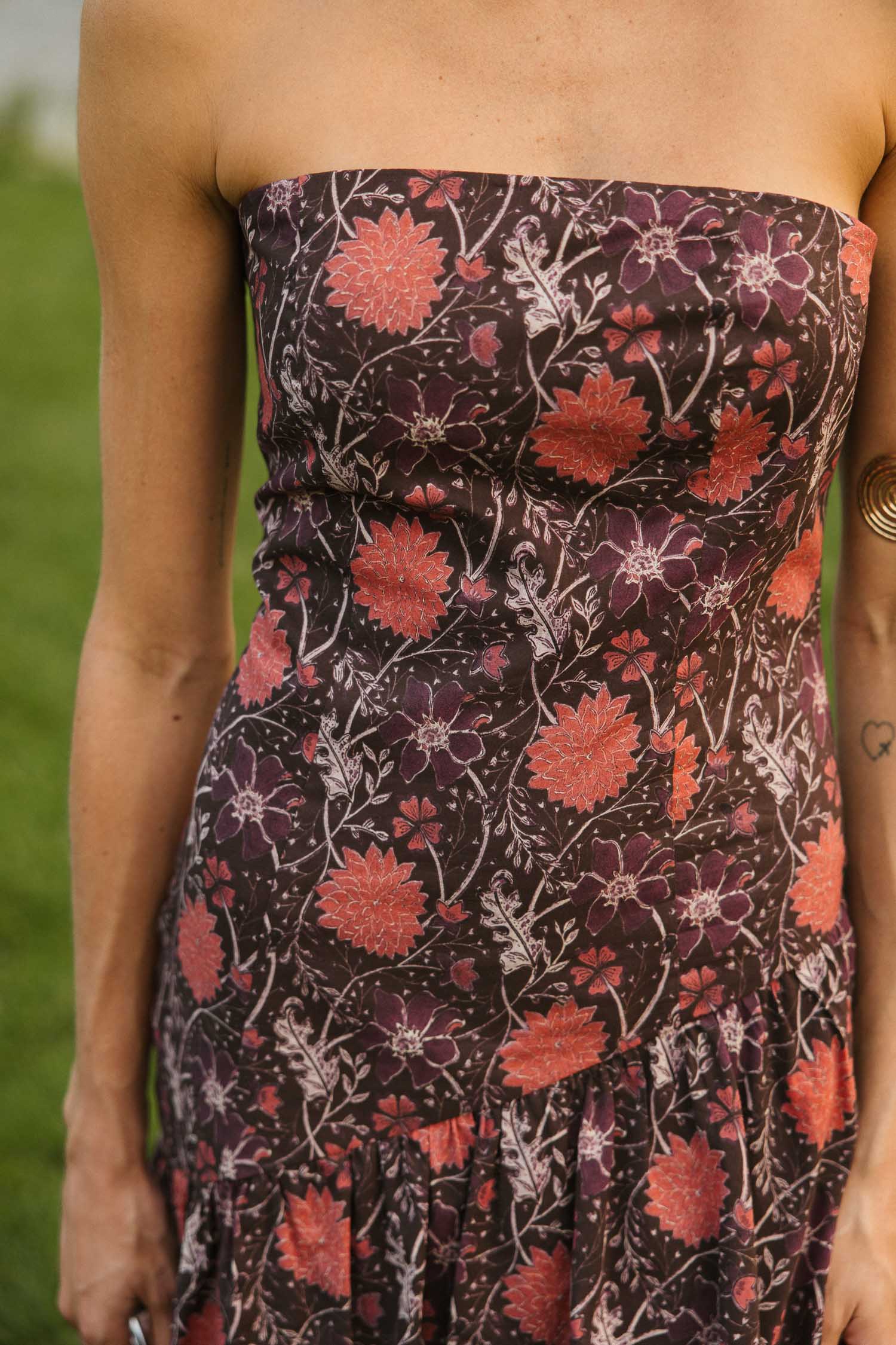 Vestido Tana Verbena Marrón