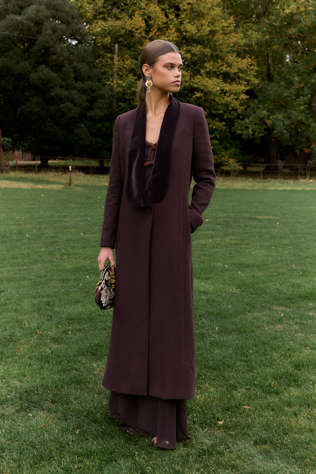 Manteau Celia Marron