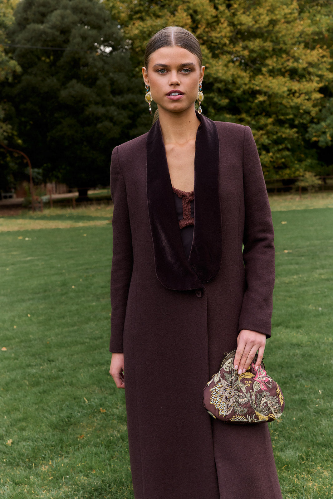 Manteau Celia Marron
