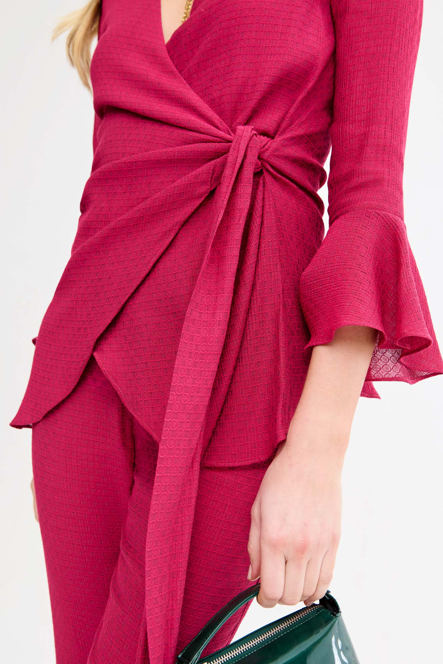 Agatha Burgundy Blazer