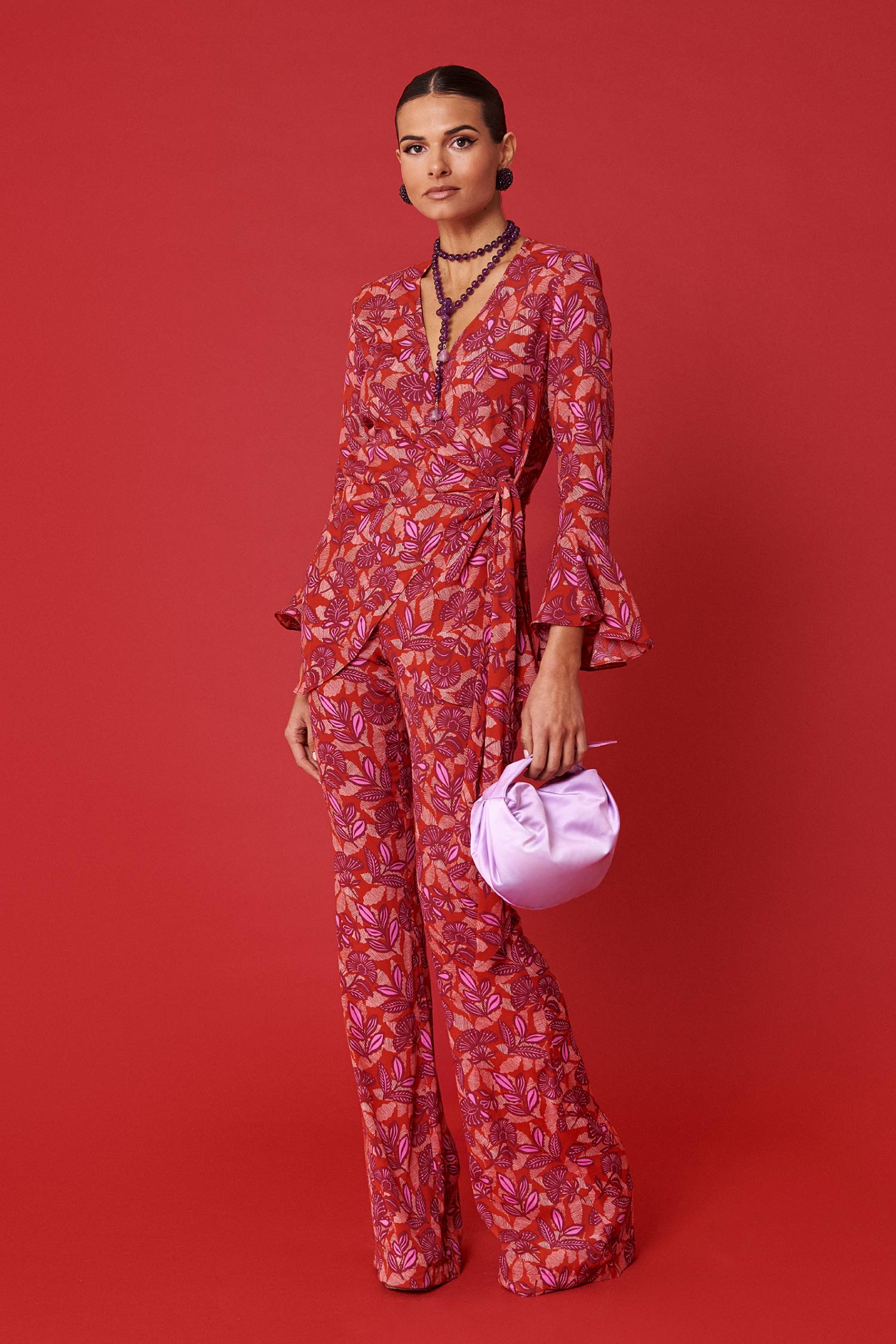 Pantalón Agatha Manila coral