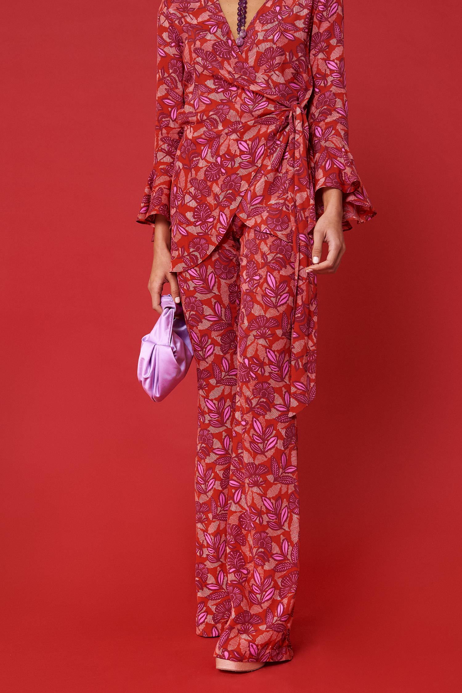 Agatha Manila coral Trousers