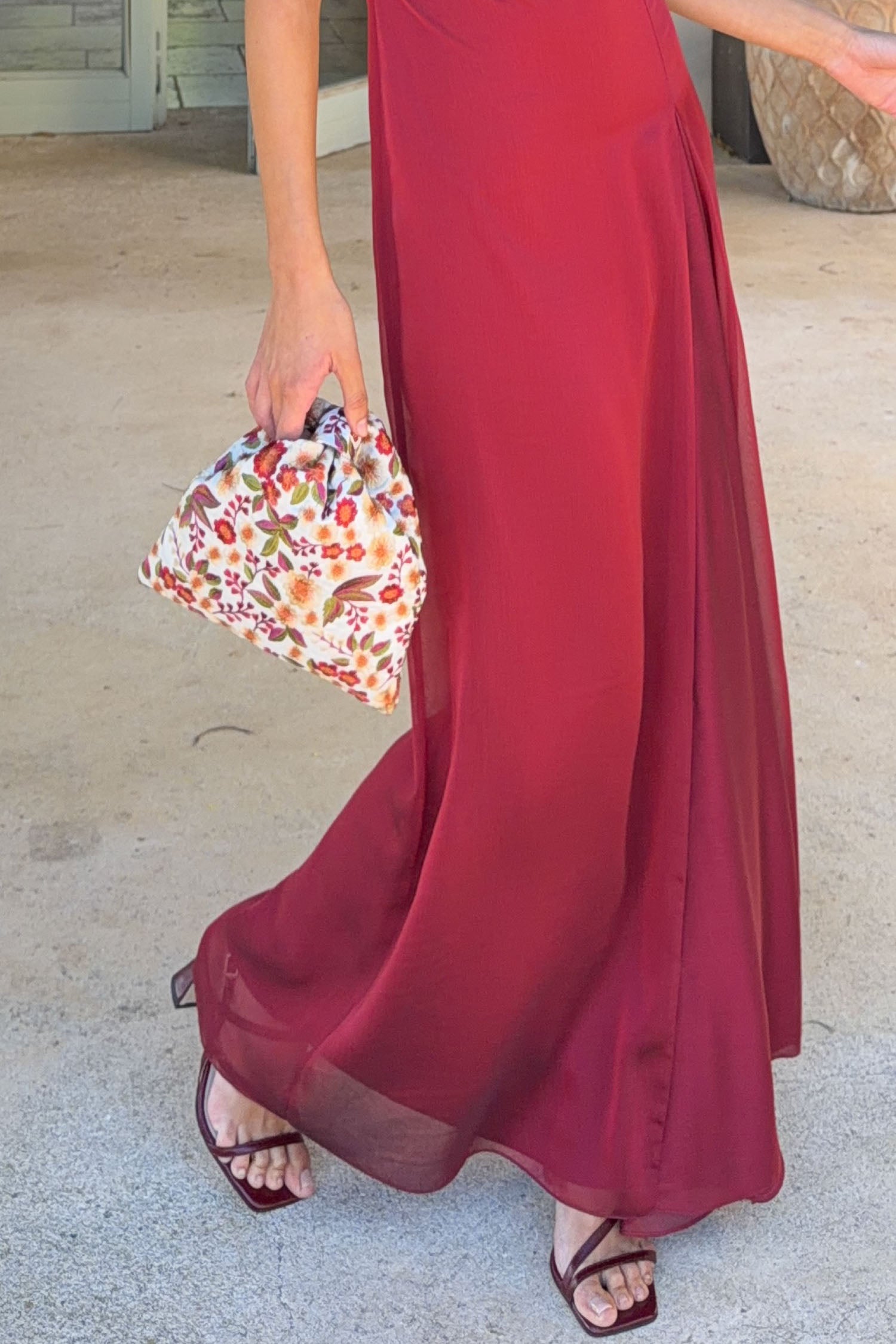 Bolso Ámbar Pettite Flores Marfil