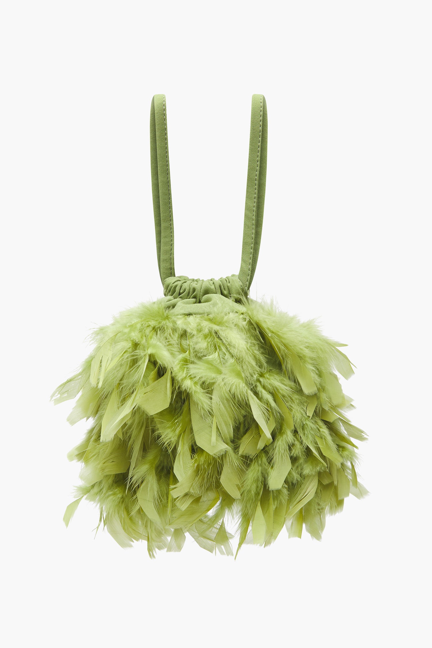 Bolso Bruna Plumas Aceite