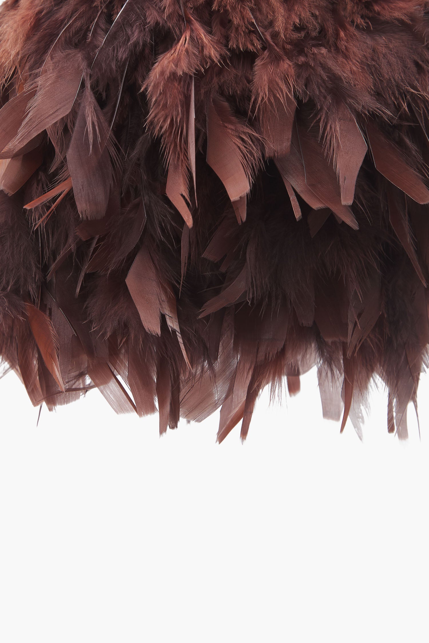 Bolso Bruna Plumas Marrón