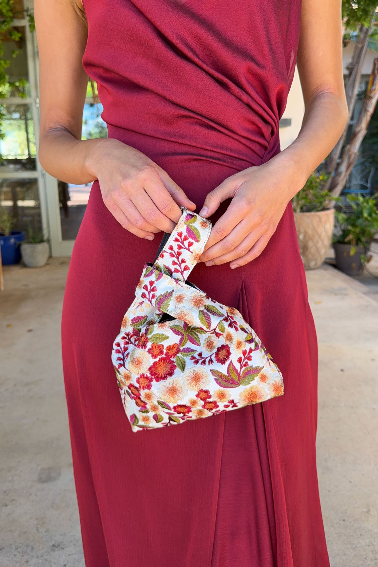Bolso Ópalo Flores Marfil