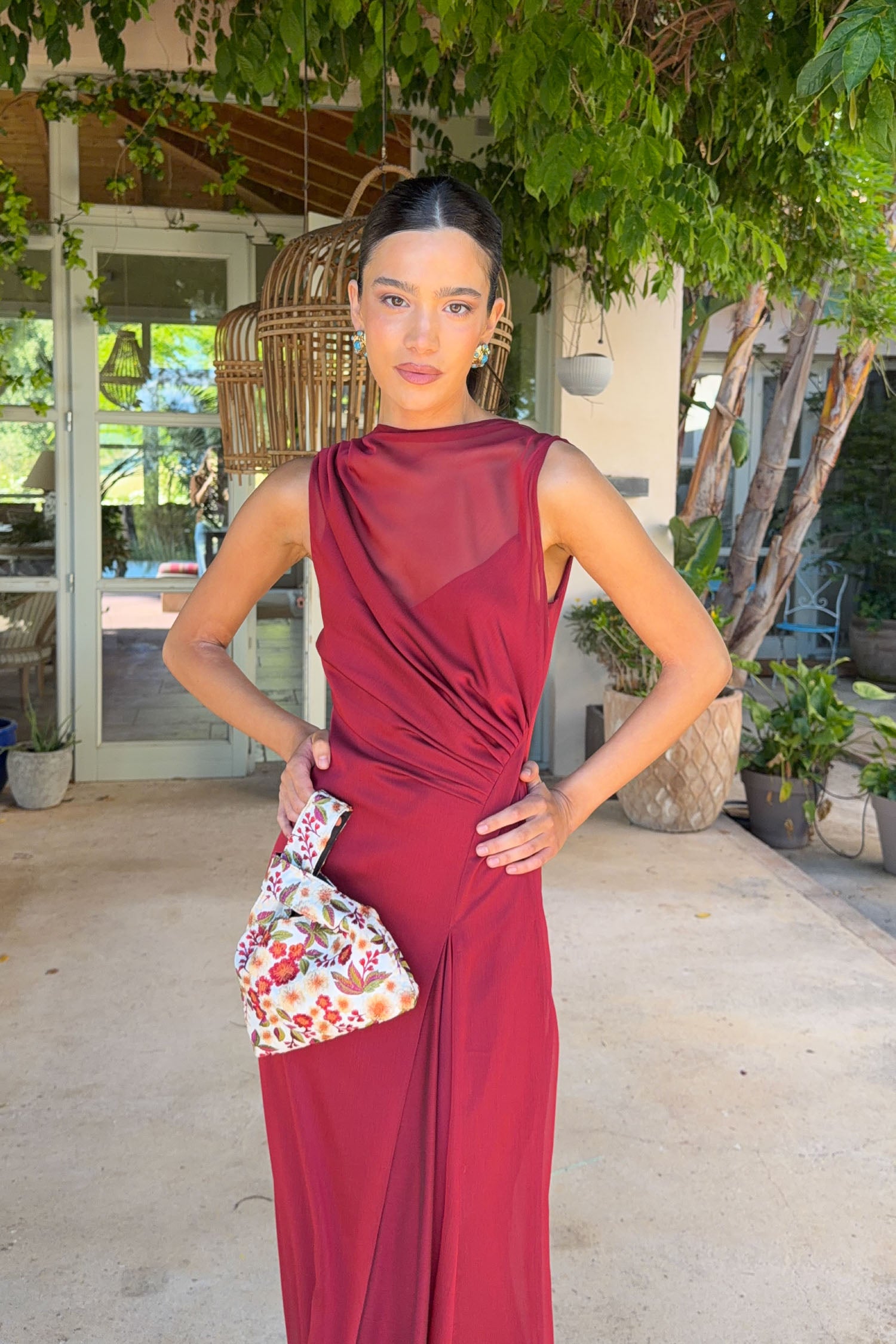 Bolso Ópalo Flores Marfil