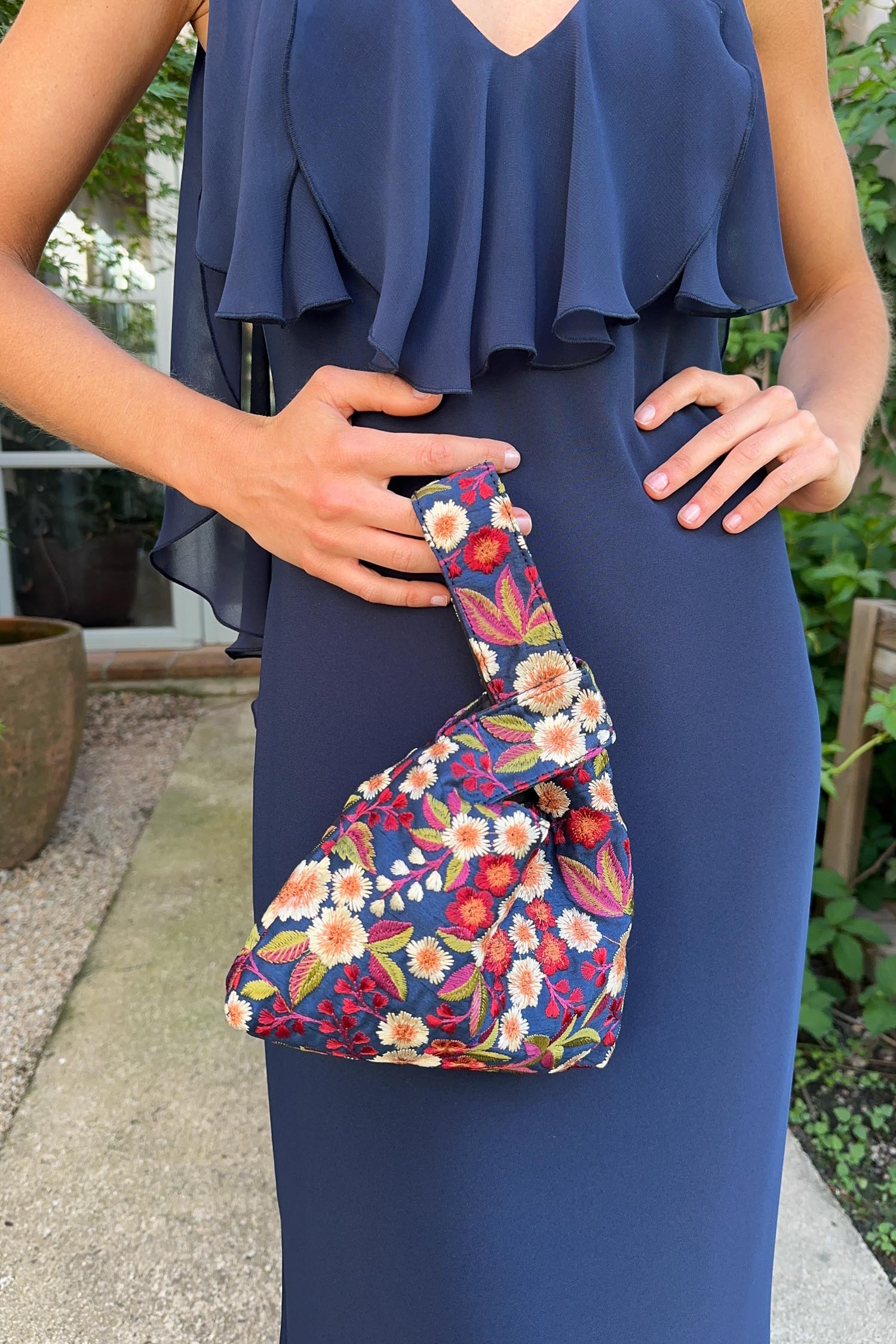 Bolso Ópalo Flores Marino