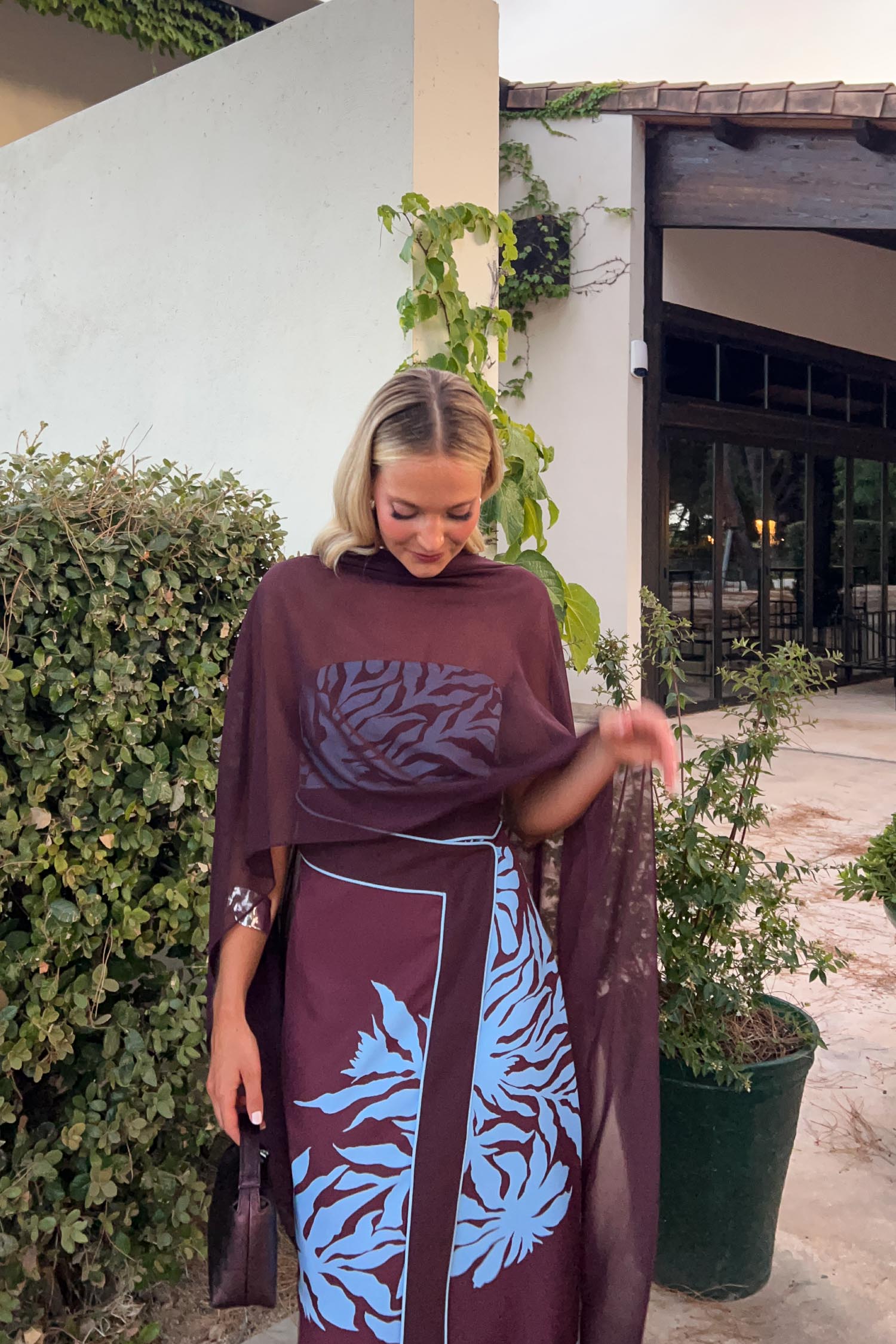 Tosca Maroon Shawl