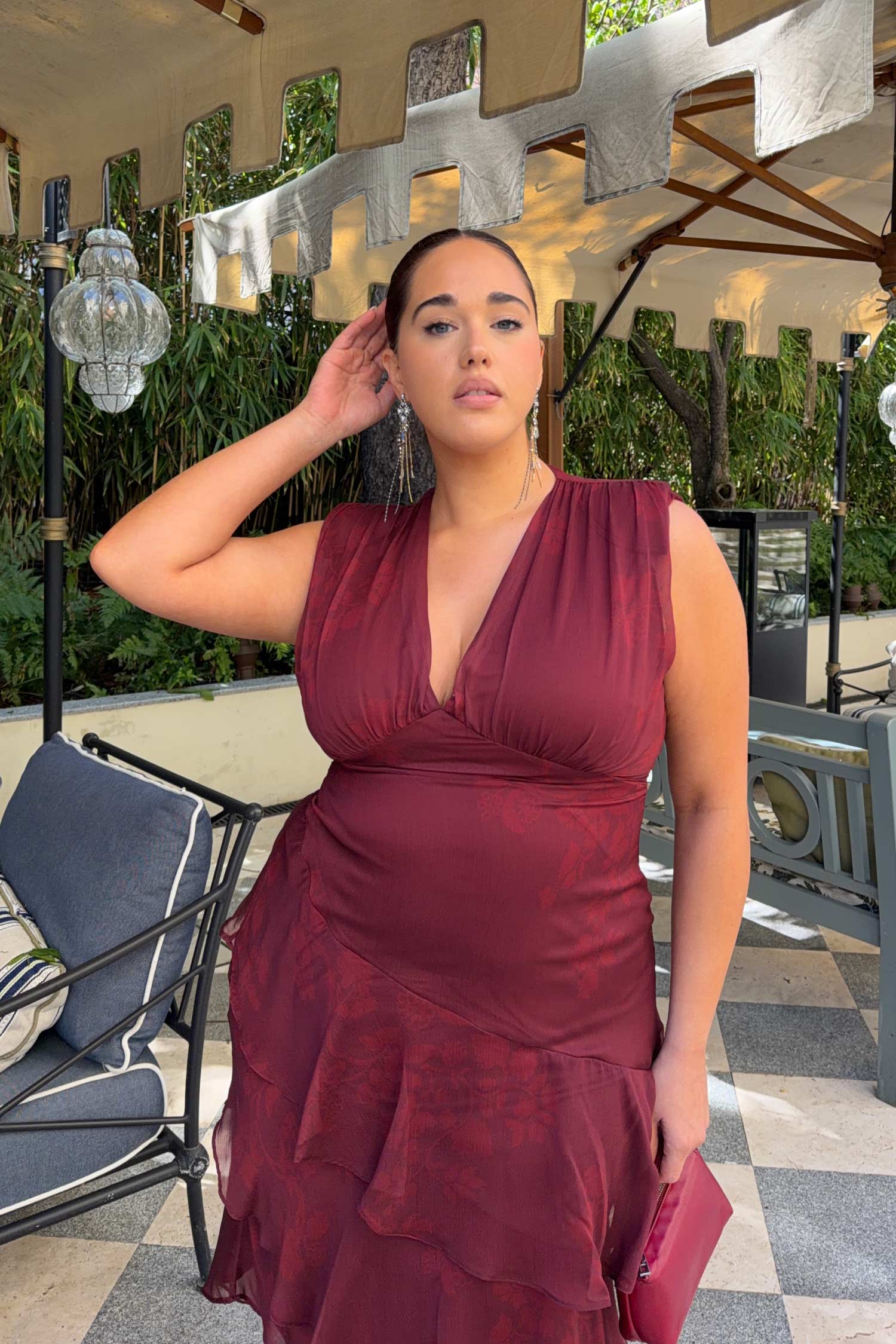 Vestido Sandara Ipé Granate