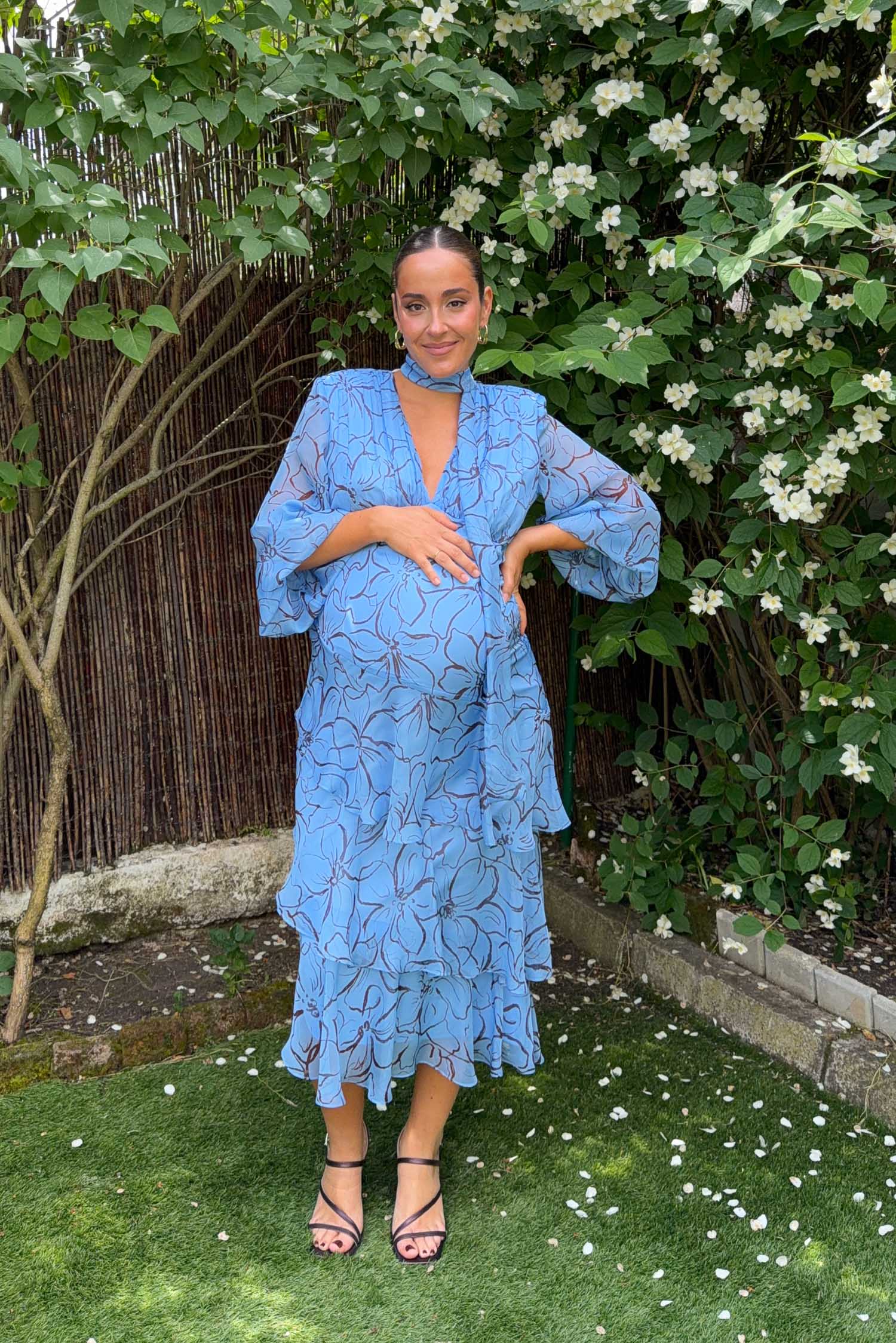 Vestido Coelho Floreza Azul