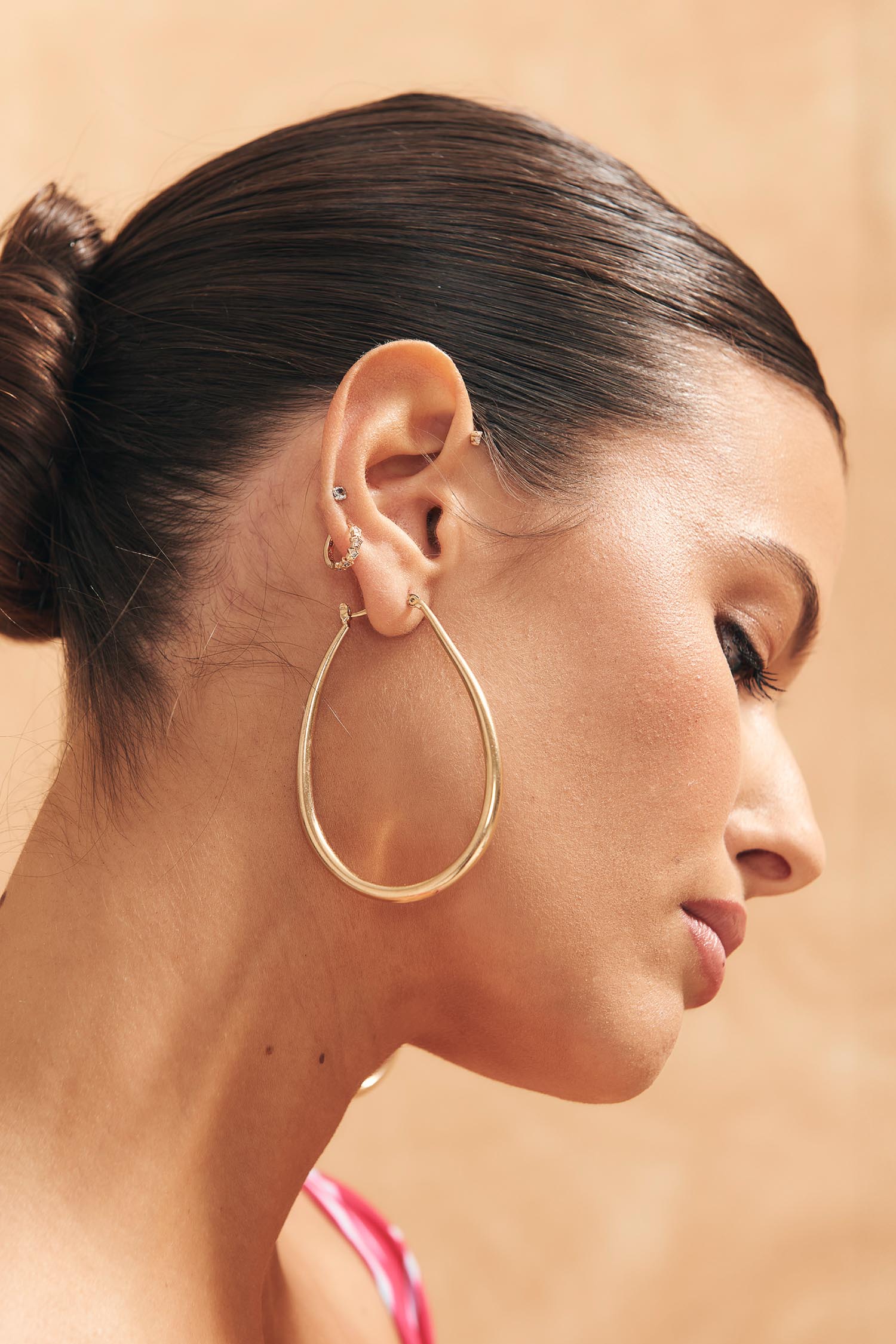 Pendientes Janis grandes Dorado de Malababa