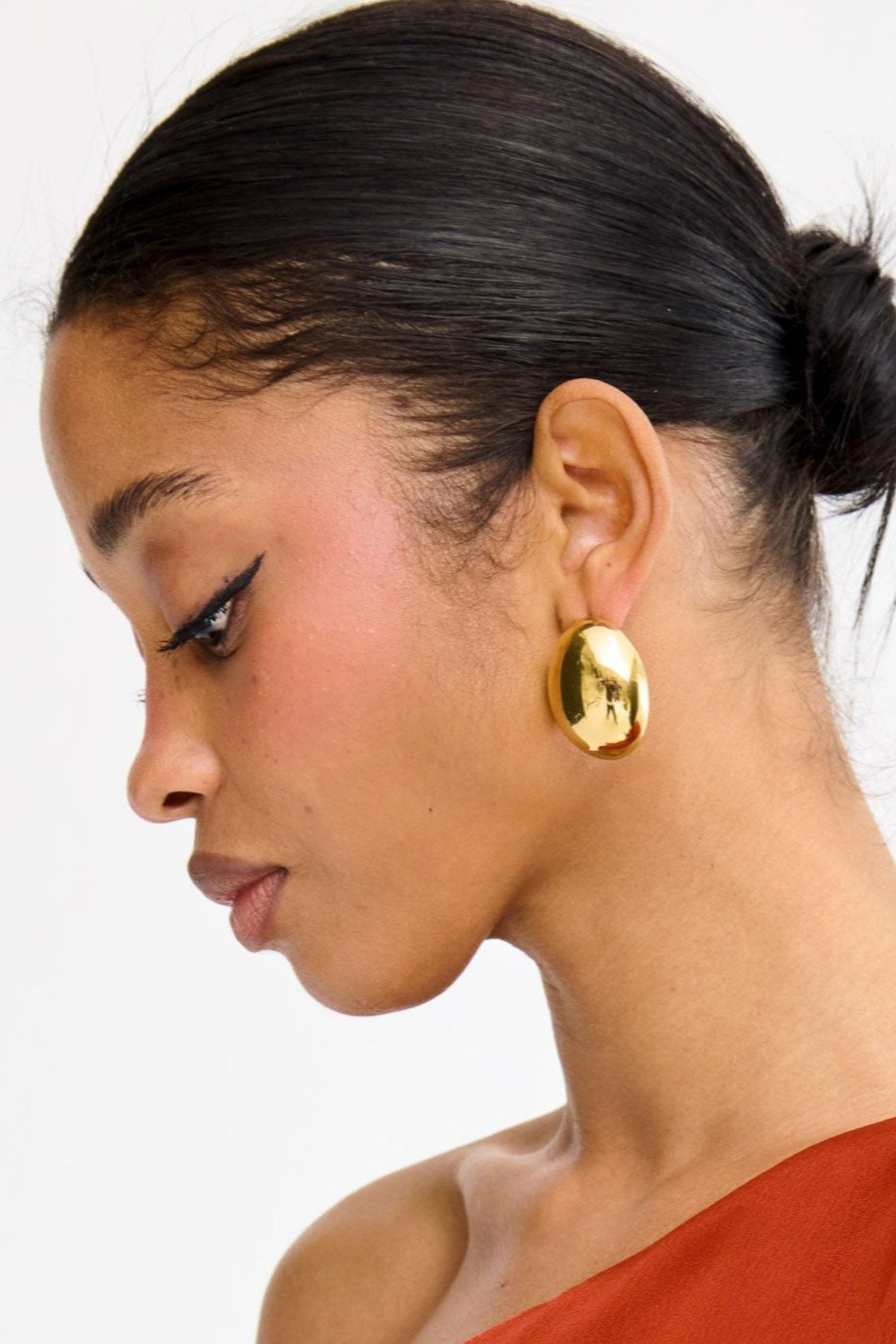 Pendientes Óvalo Dorado