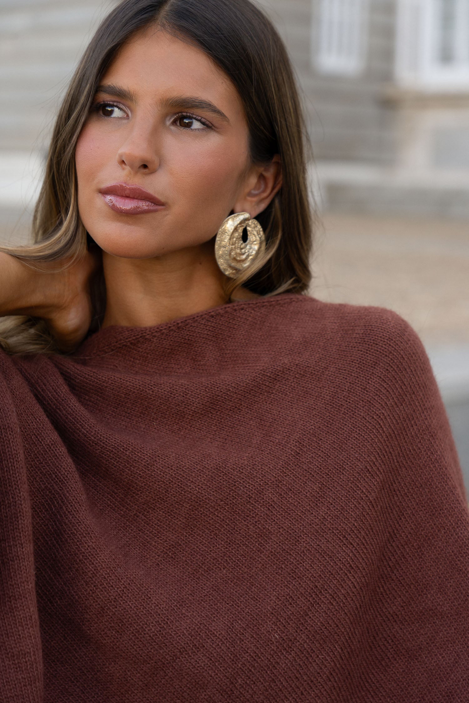 Poncho Inaya Marrón