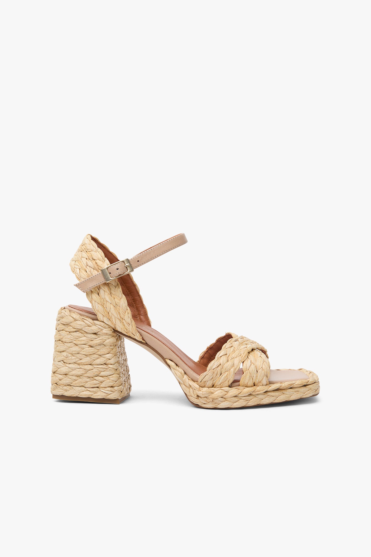 Sandalia Dalia Rafia Crudo