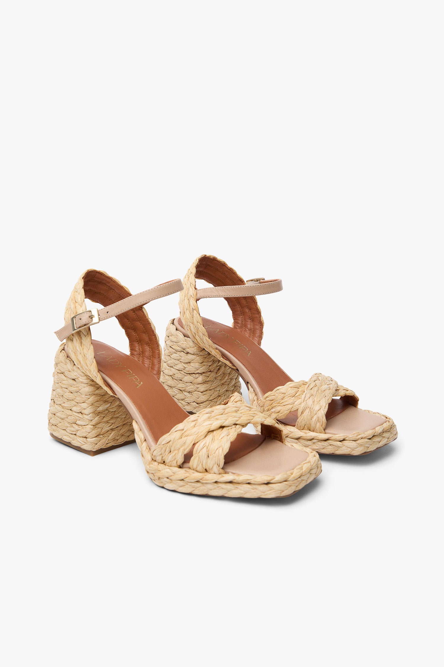 Sandalia Dalia Rafia Crudo