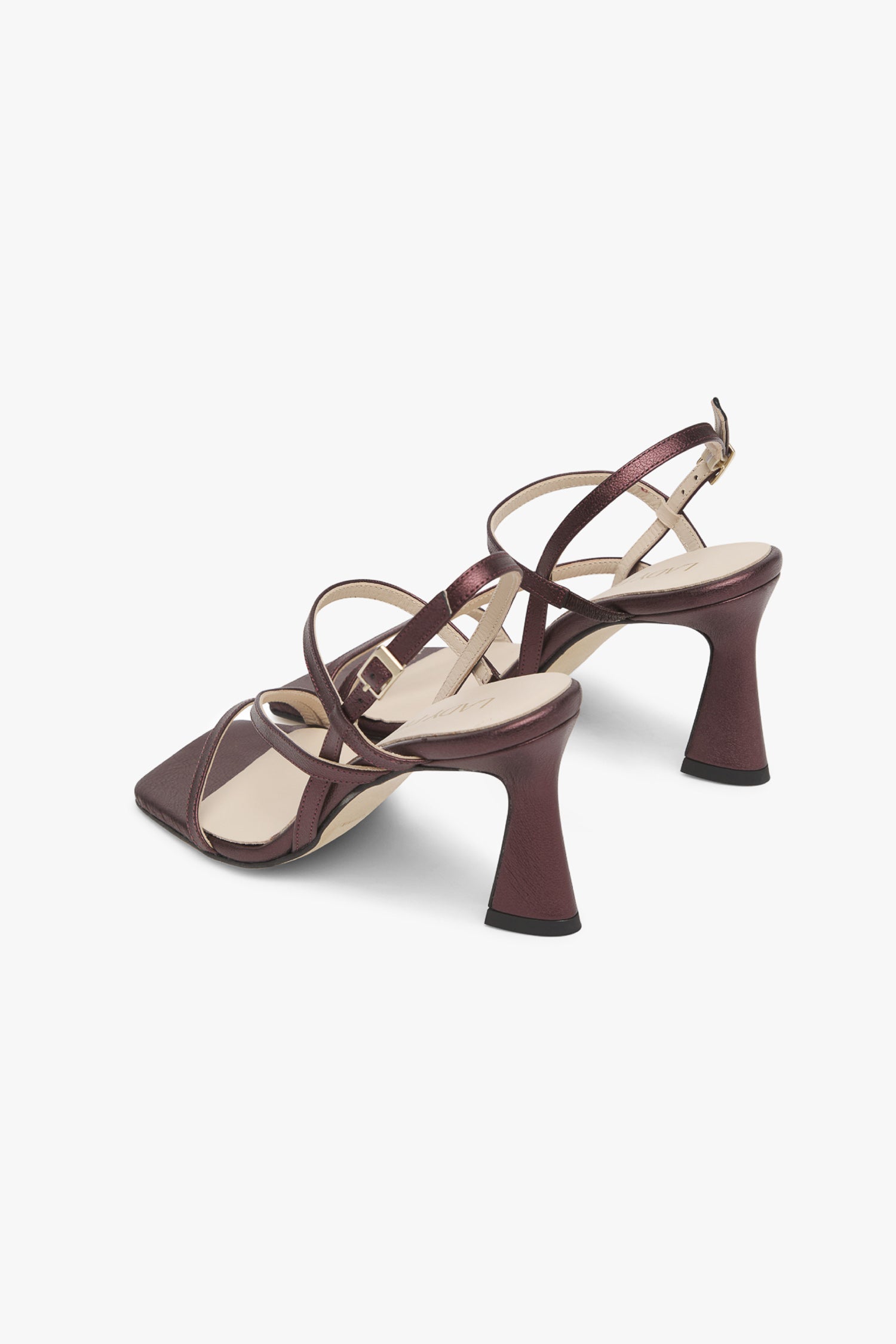 Sandalia Regina Burdeos Metalizado