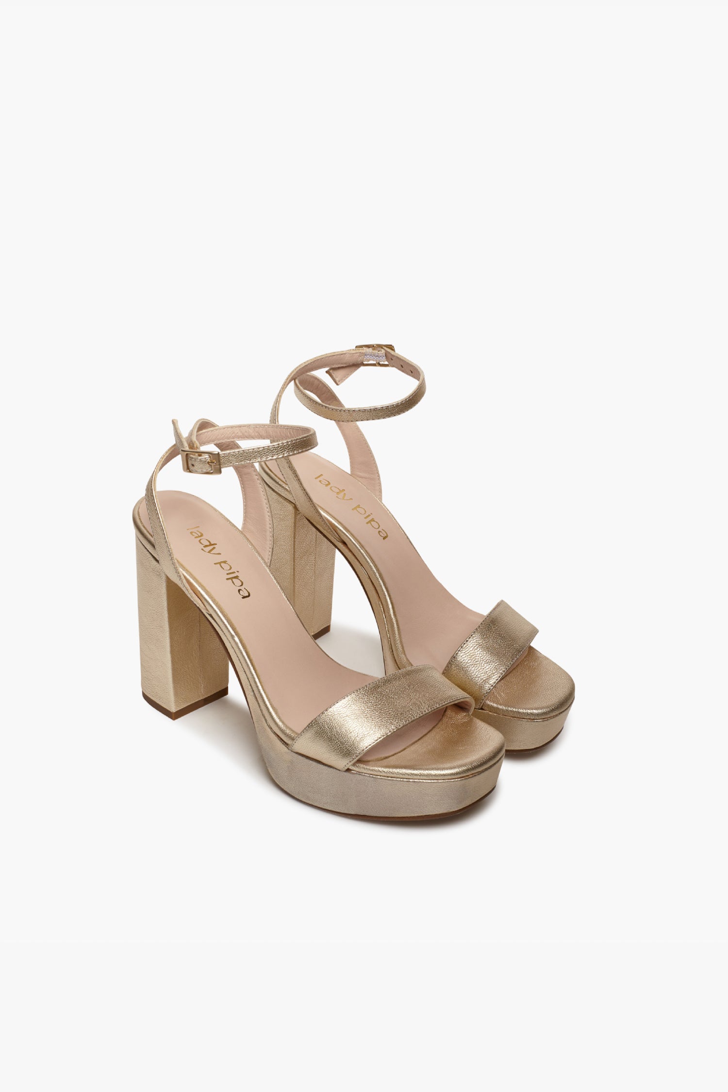 Sandalia Loira Dorado