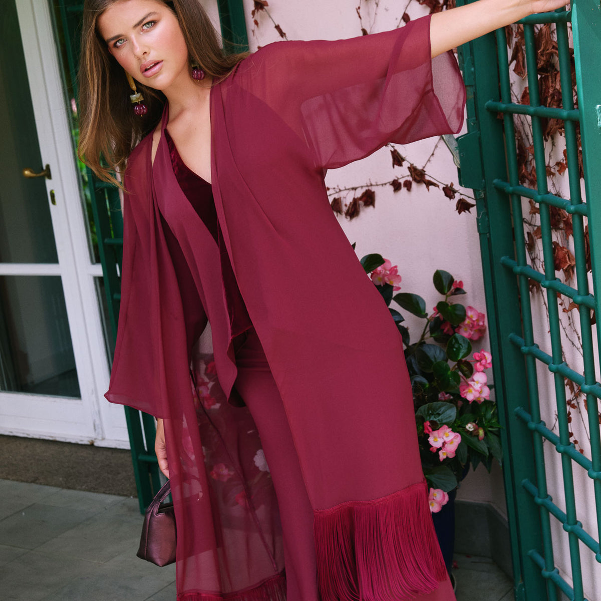 Mnica Kimono Burgundy