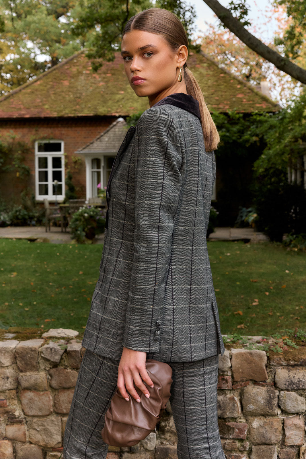 Blazer Diana Plaid