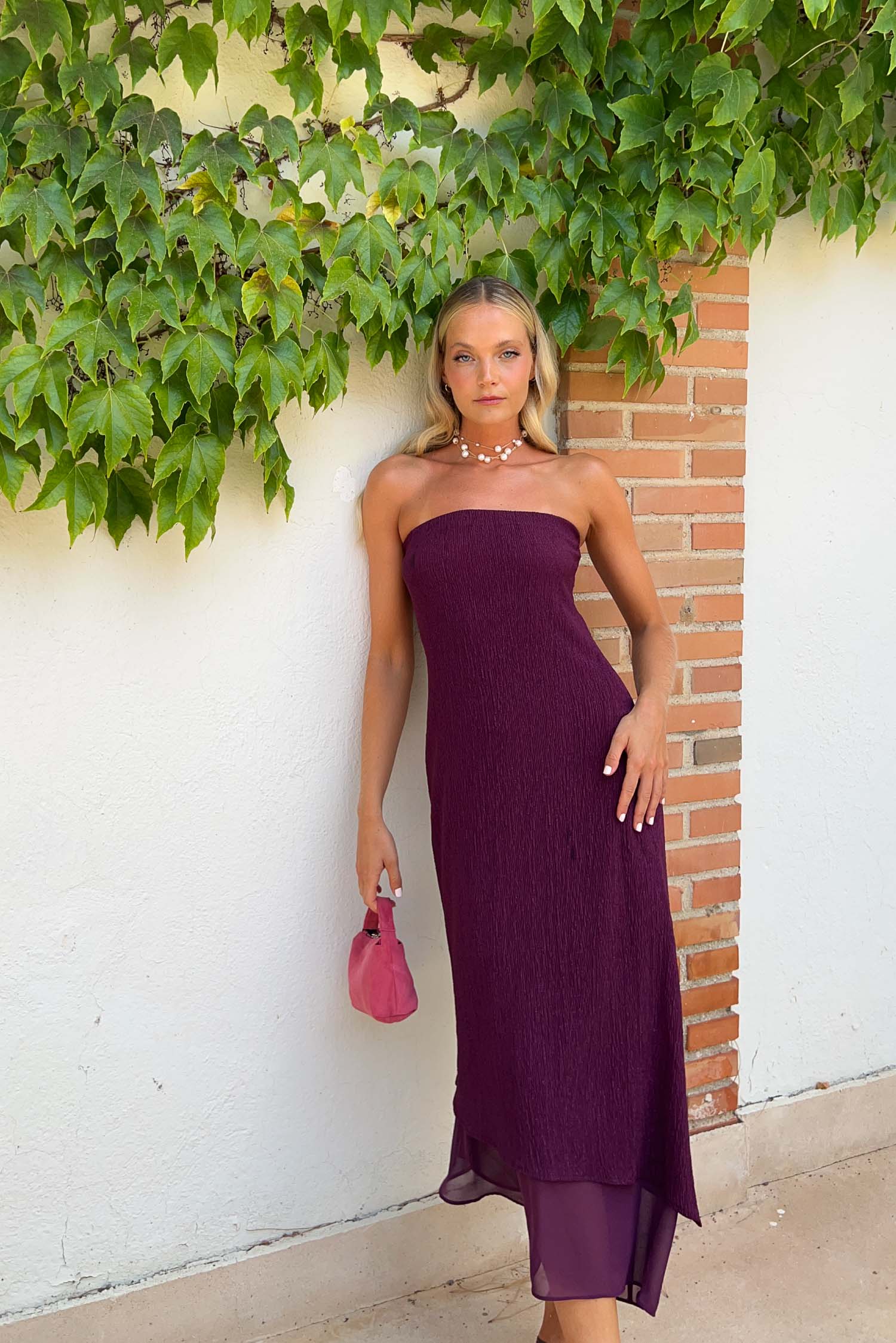 Robe Fiamma Aubergine