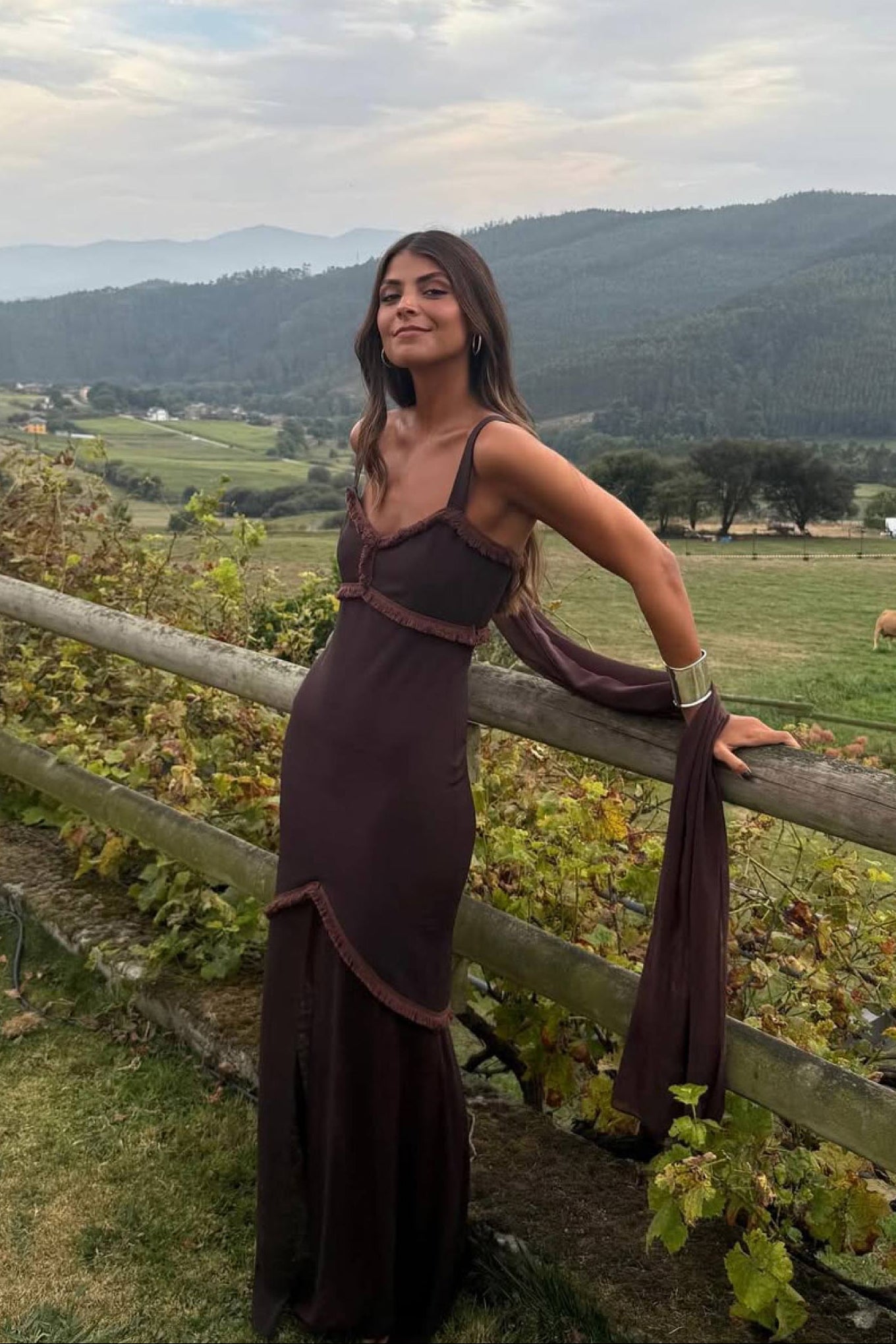 Vestido Loren Marrón