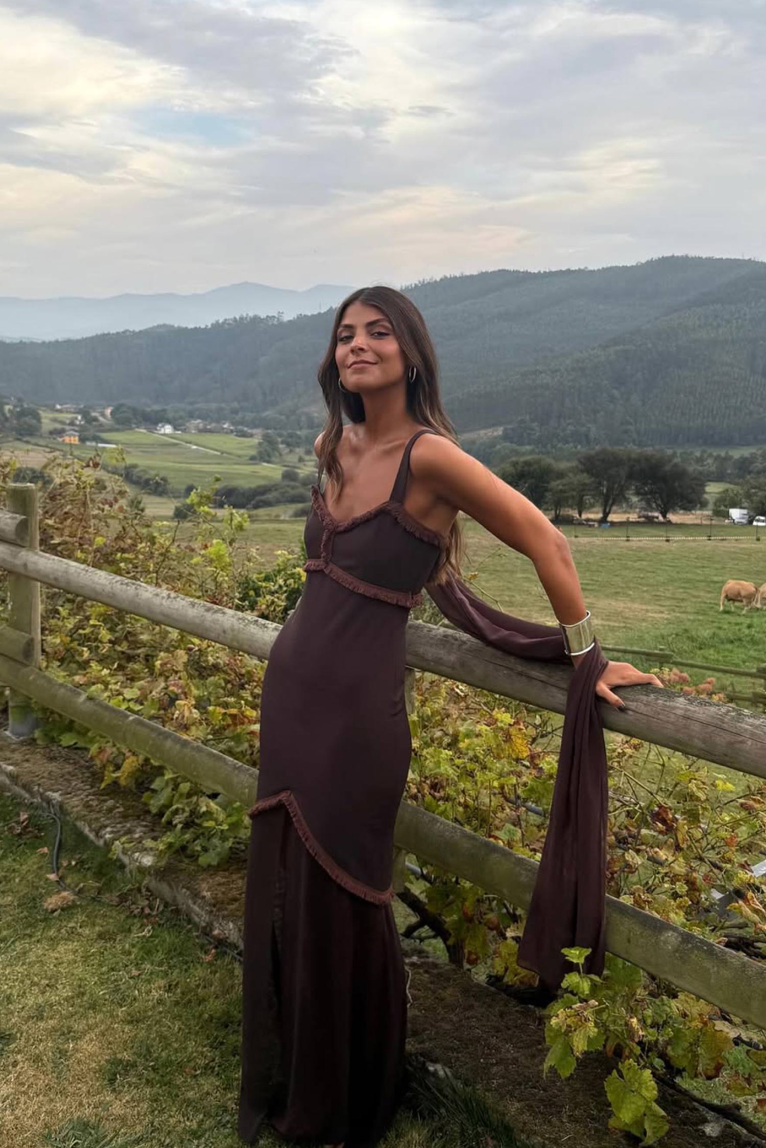 Vestido Loren Marrón