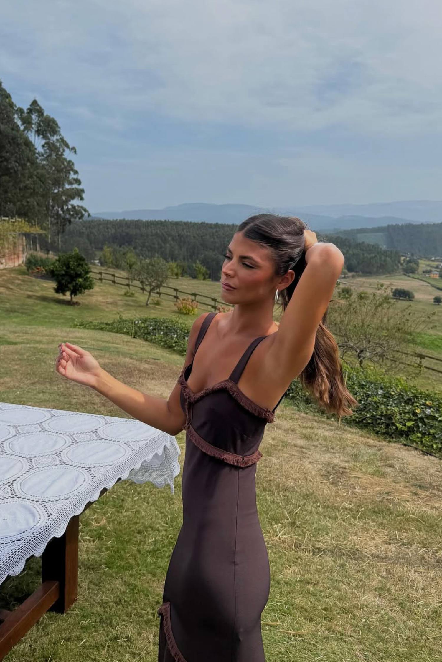 Vestido Loren Marrón