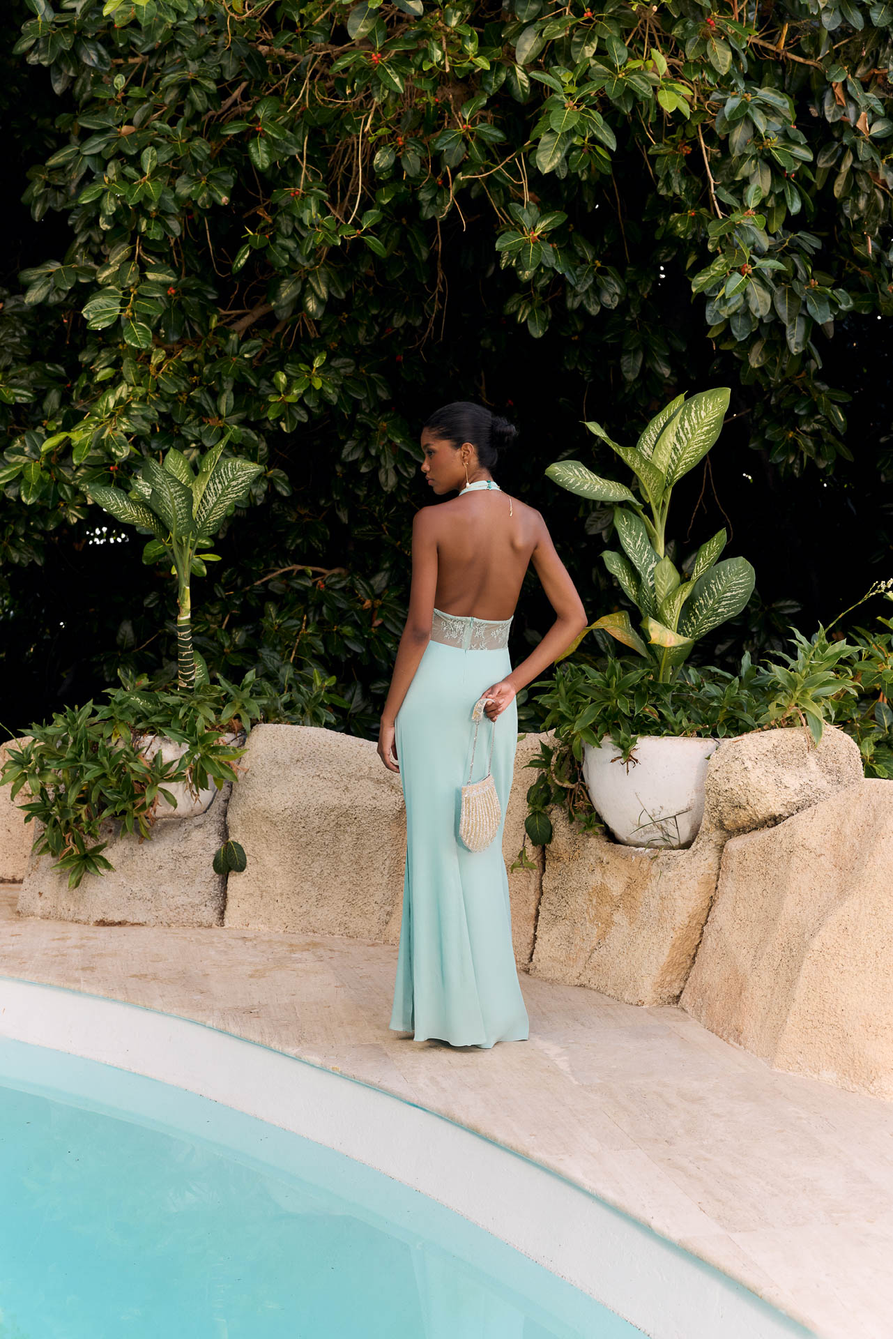Aira Dress Aqua