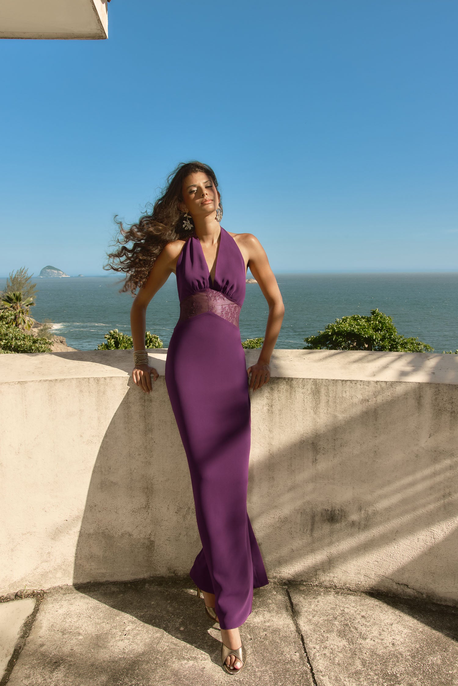 Vestido Aira Berenjena